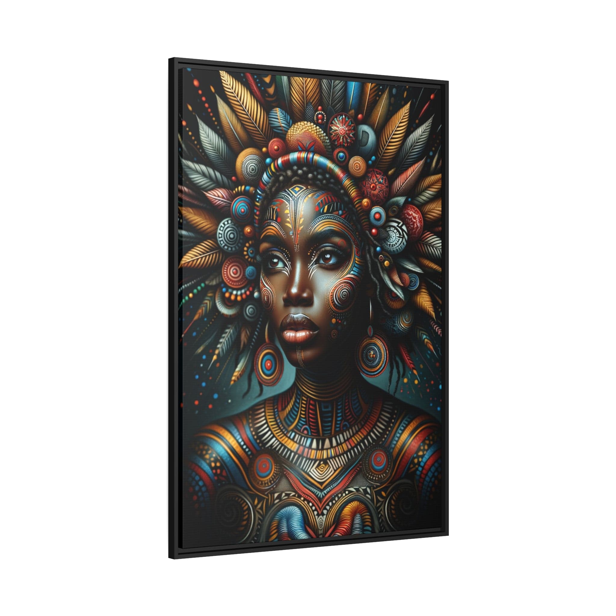 Printify Canvas Tableau "La renaissance de l'Afrique : Portraits inspirants de femmes africaines"