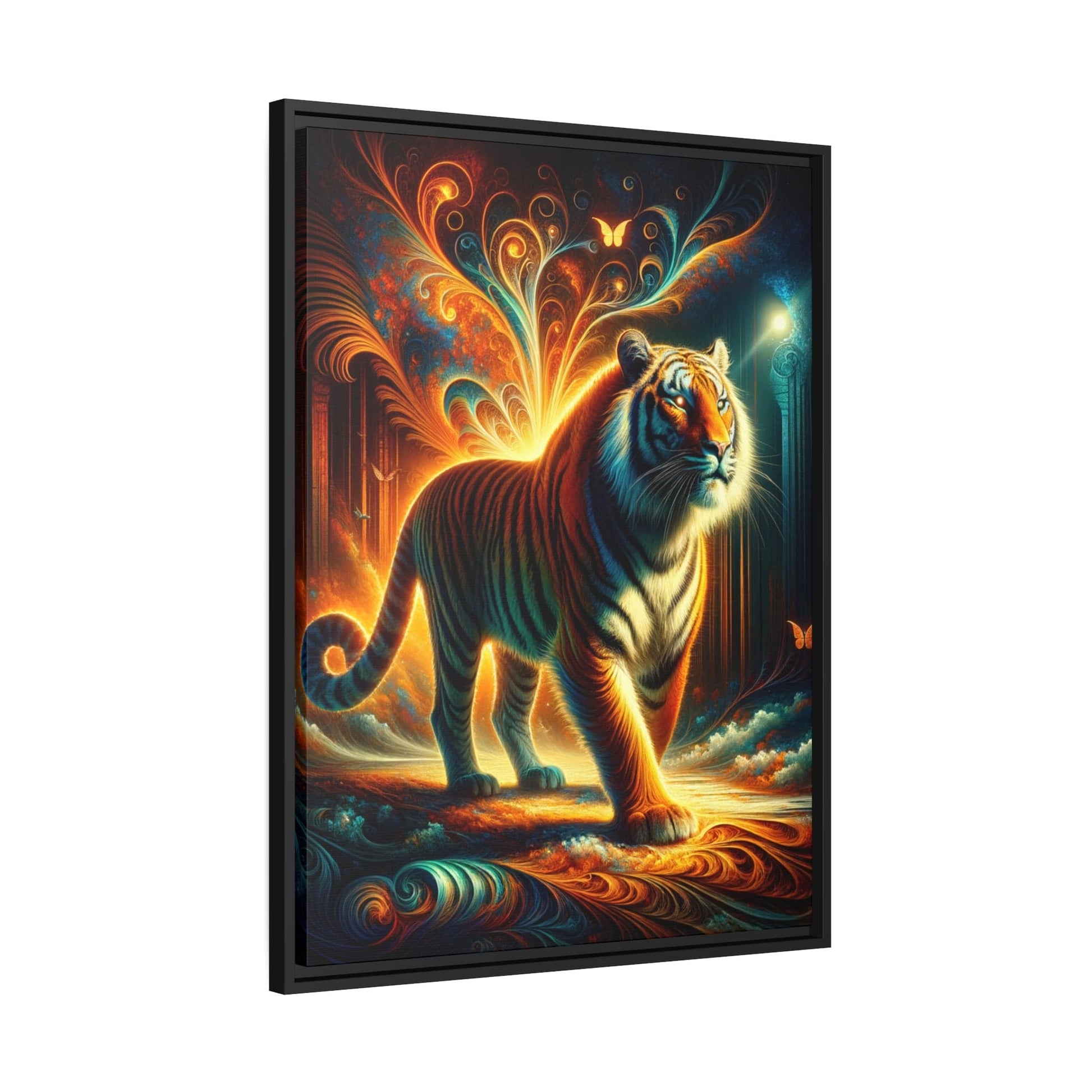 Printify Canvas Tableau Tigre Capturée En Couleurs