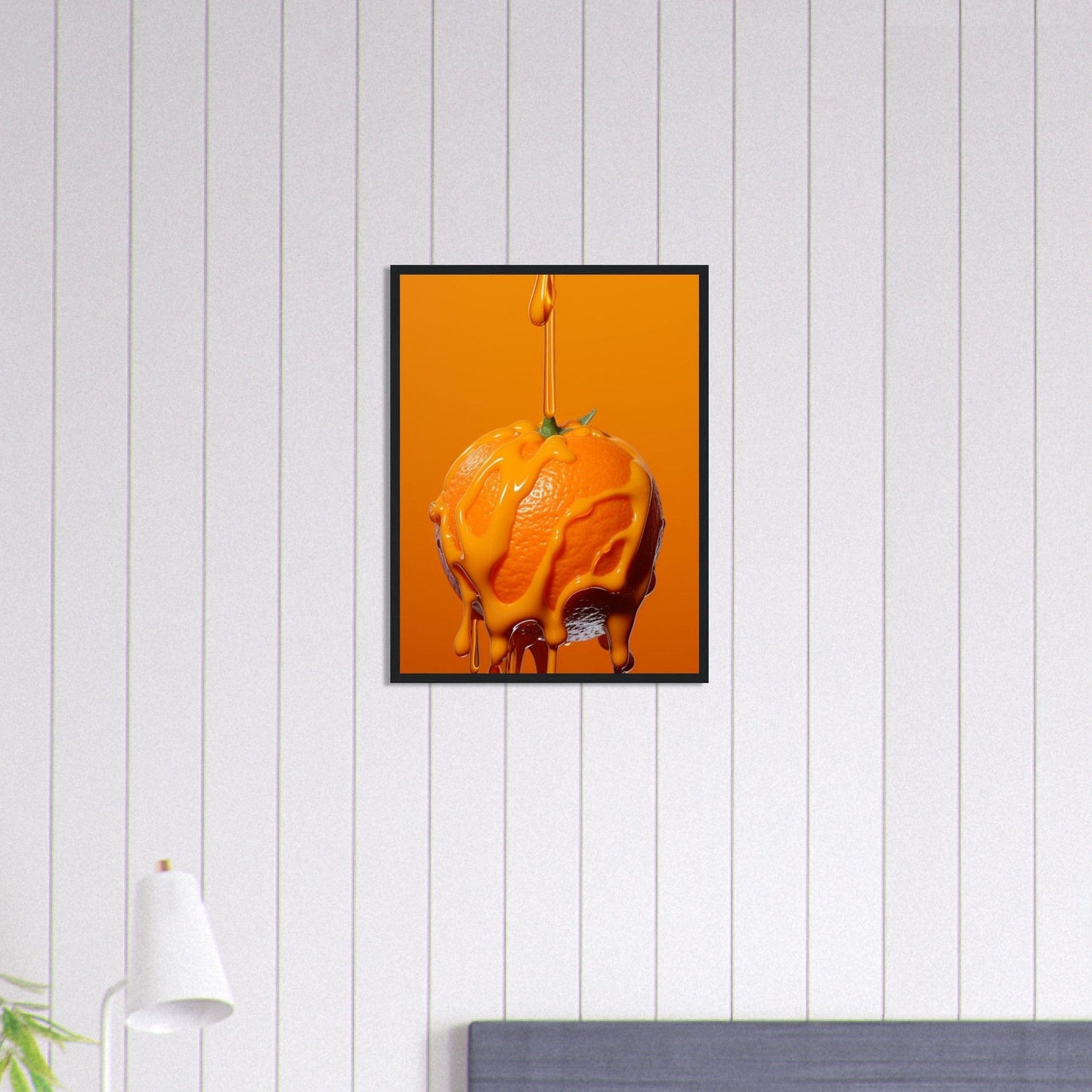 Canvanation Print Material 45x60 cm / 18x24″ Tableau Cusine Orange Fond