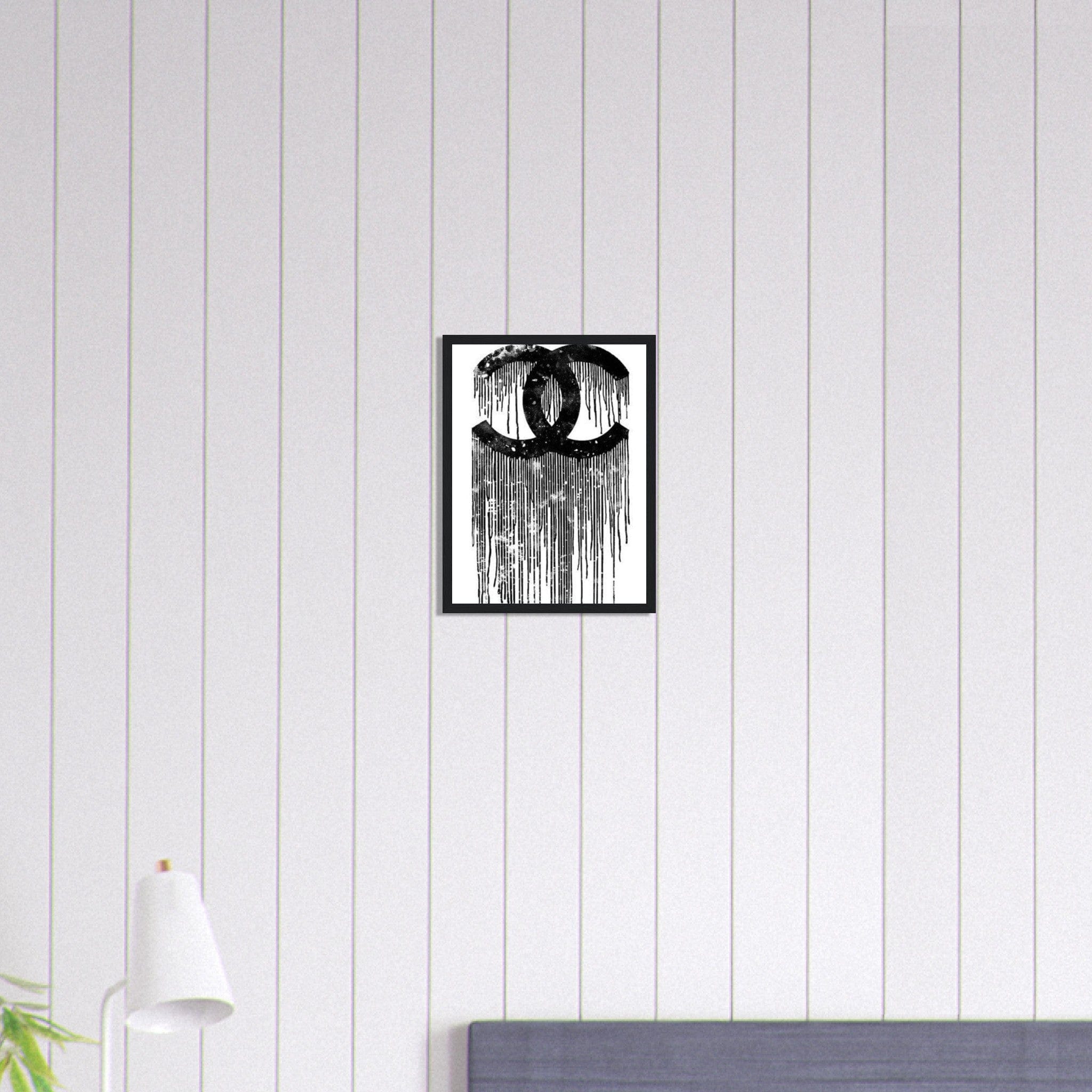 Canvanation Print Material 30x40 cm / 12x16″ Tableau Pop Art Luxe Chanel Noir