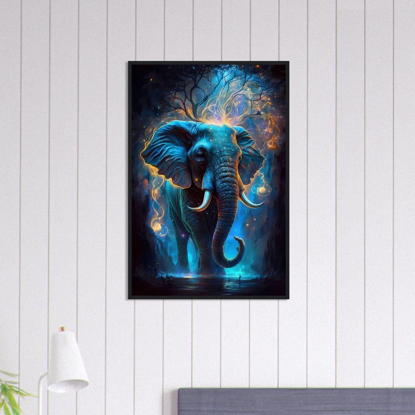 Canvanation Print Material 60x90 cm / 24x36″ Tableau Elephant Lueur Crépusculaire