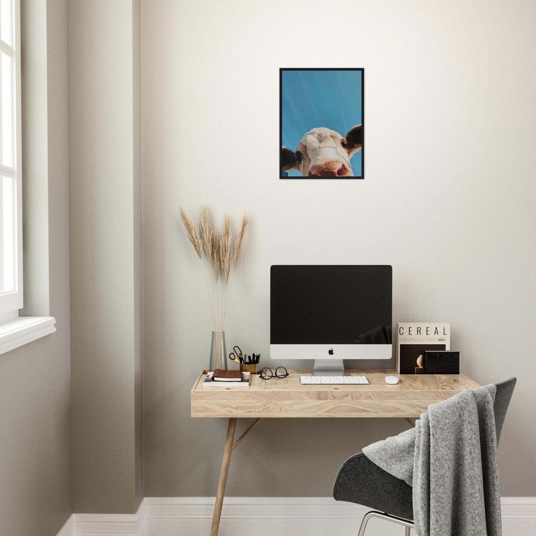 Canvanation Print Material Tableau Vache Highland
