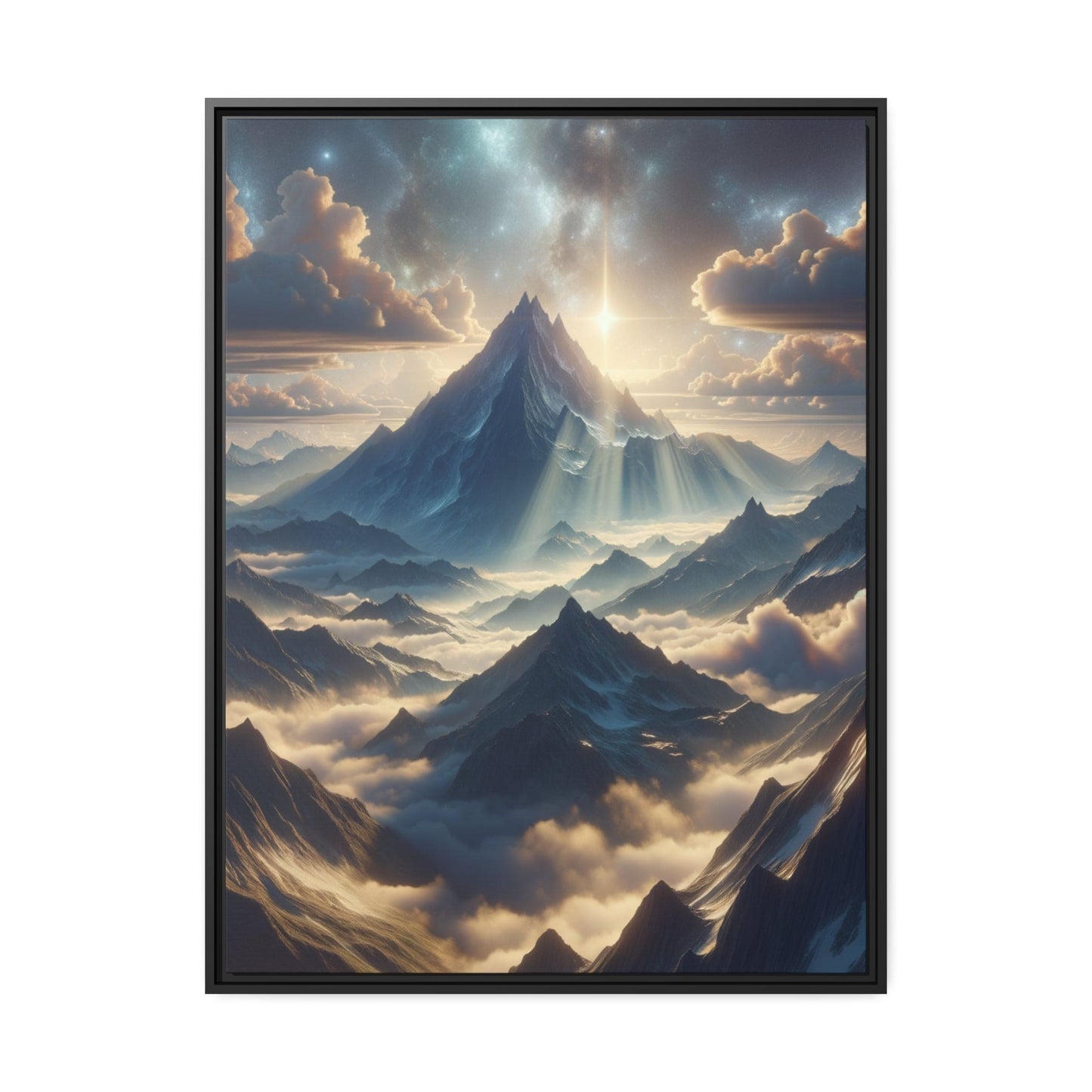 Printify Canvas 76.20 Cm" x 101.60 Cm" (Vertical) Tableau "Les sommets majestueux des montagnes : une ode à la grandeur de la nature"