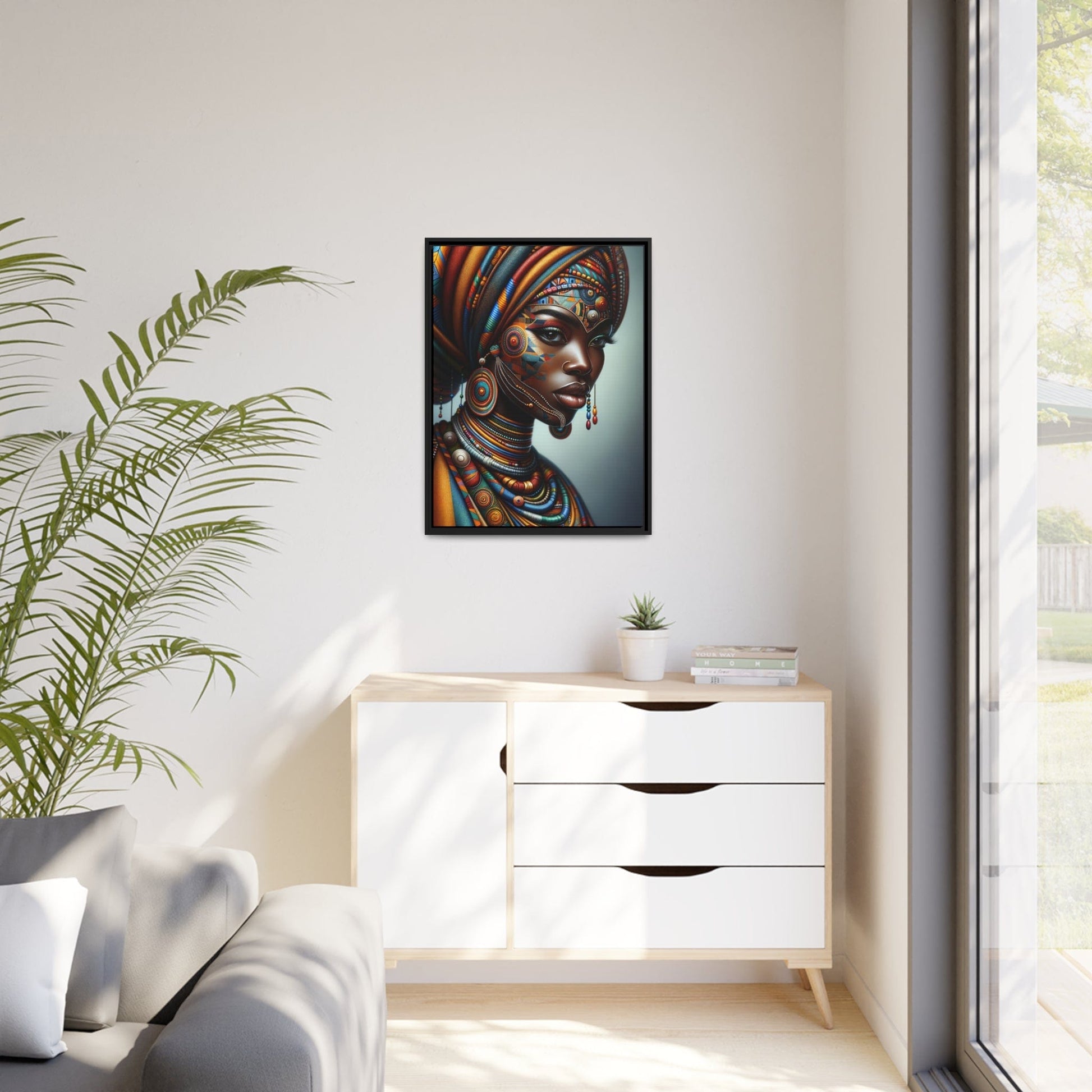 Printify Canvas Tableau "La grâce et l'audace : Portraits de femmes africaines dans toute leur splendeur"