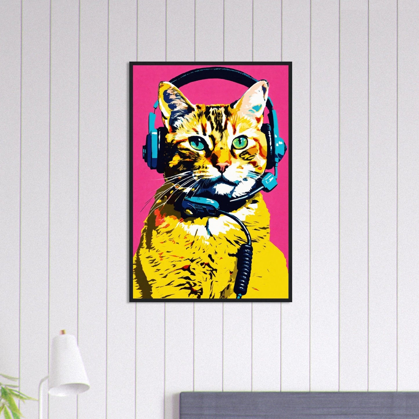 Canvanation Print Material 60x90 cm / 24x36″ Tableau Chat Mystère Au Clair De Lune