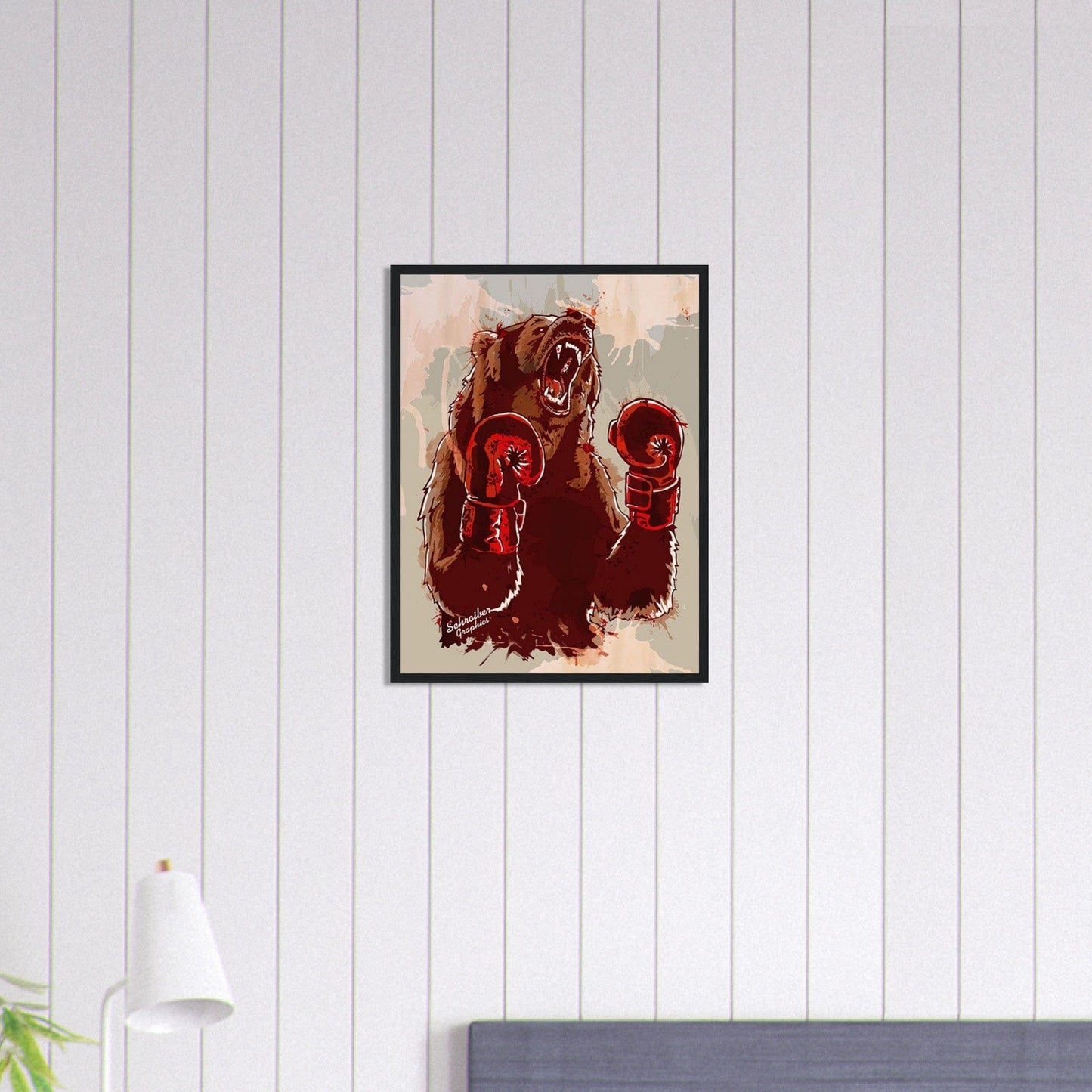 Canvanation Print Material Tableau Boxe Ours