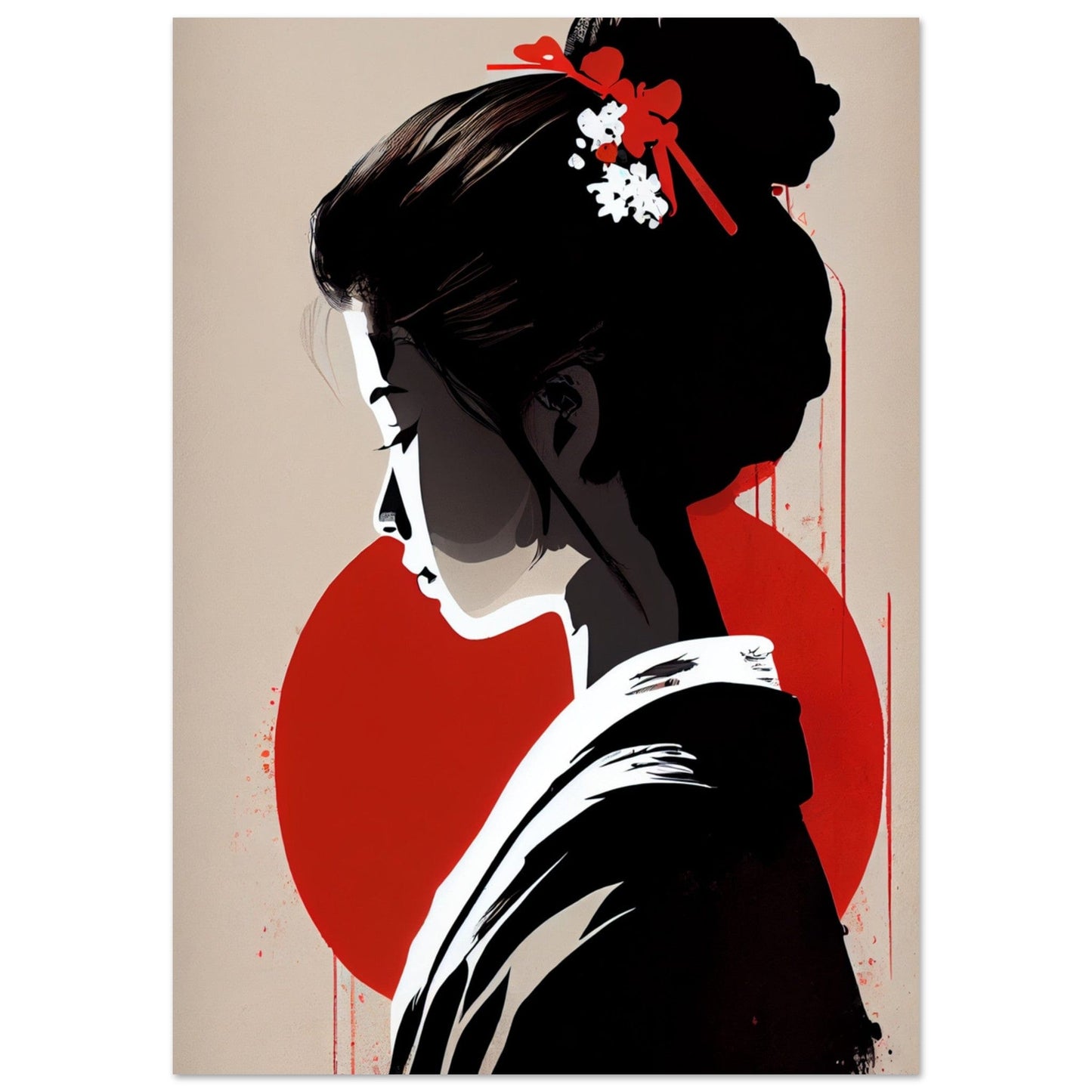 Gelato Print Material A1 (59.4 x 84.1  cm) Affiche Chinois Nacre