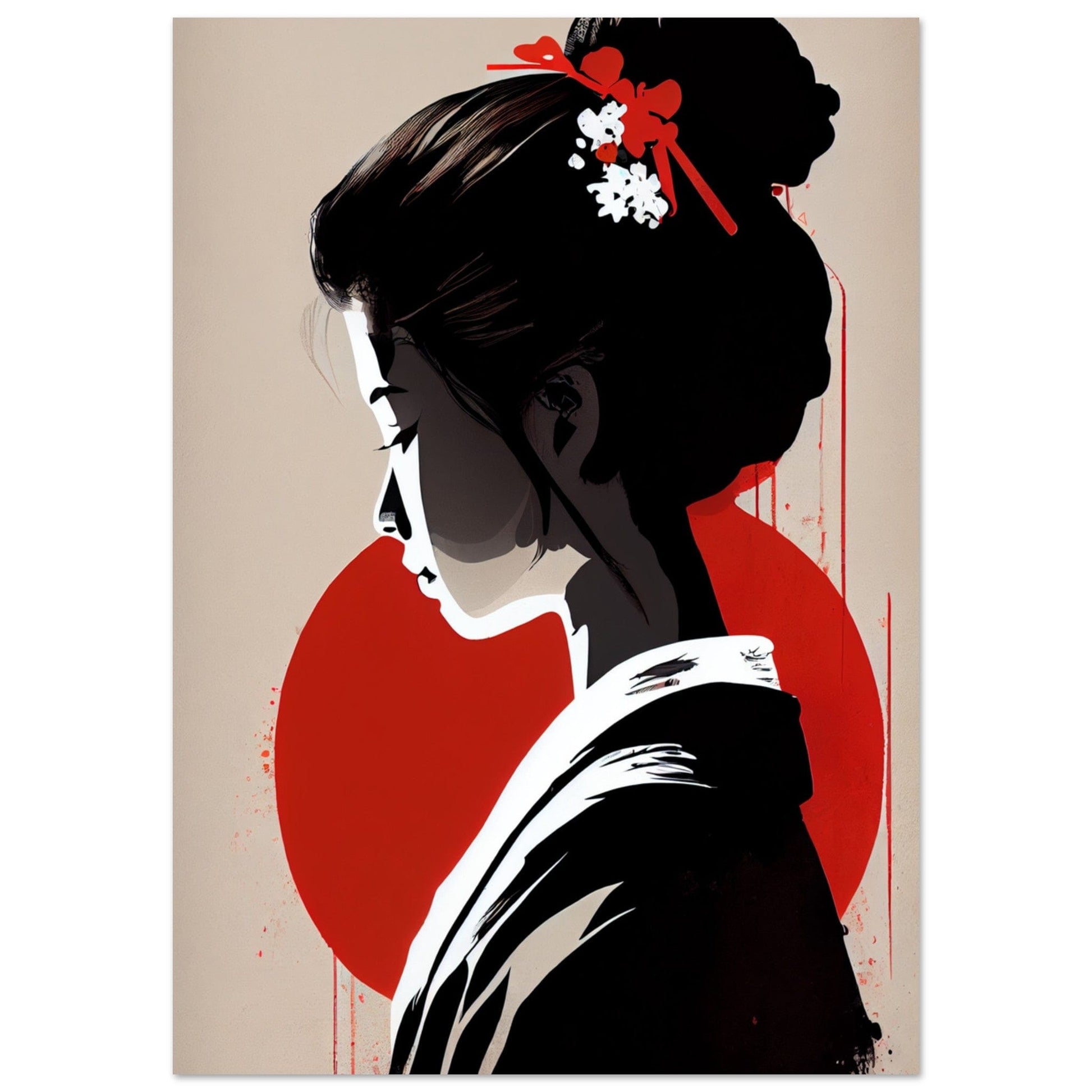 Gelato Print Material A1 (59.4 x 84.1  cm) Affiche Chinois Nacre