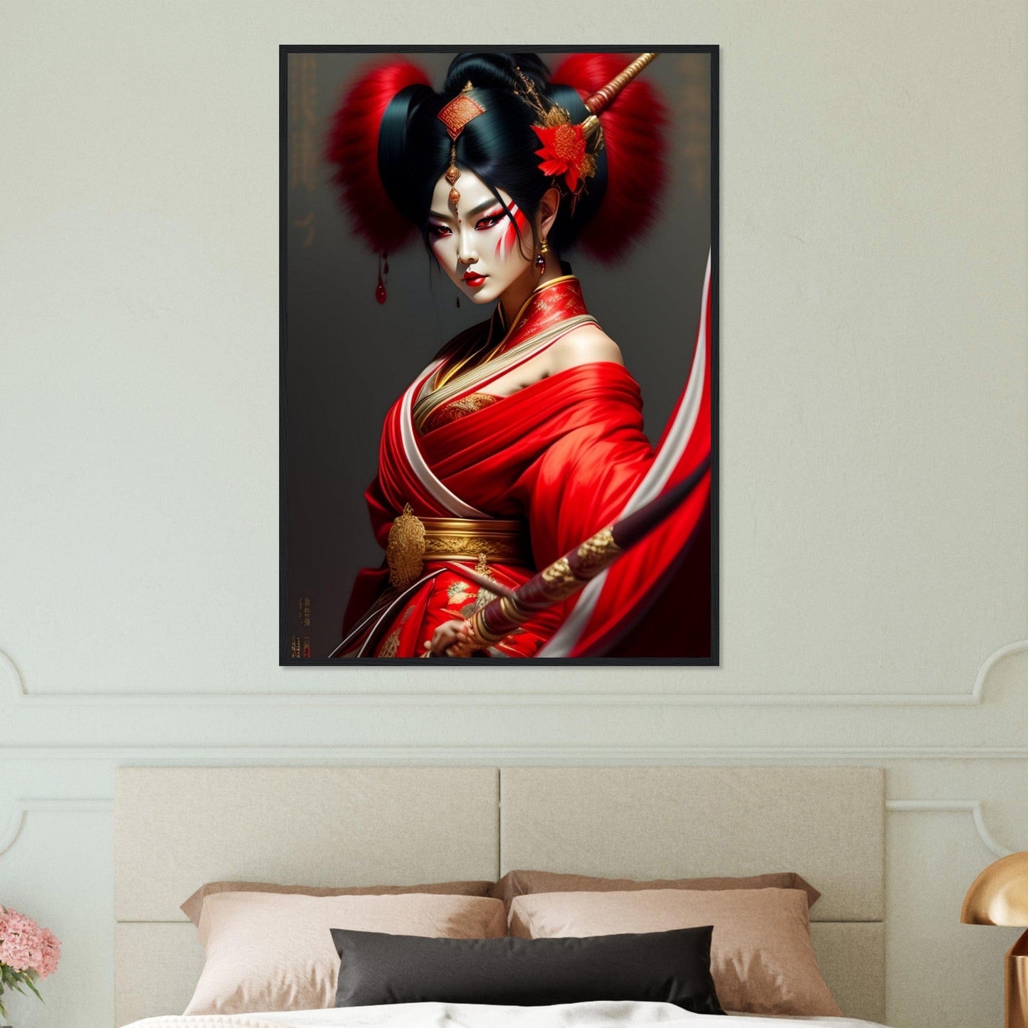 Canvanation Print Material 70x100 cm / 28x40″ Tableau Kabuki Japon Kimono