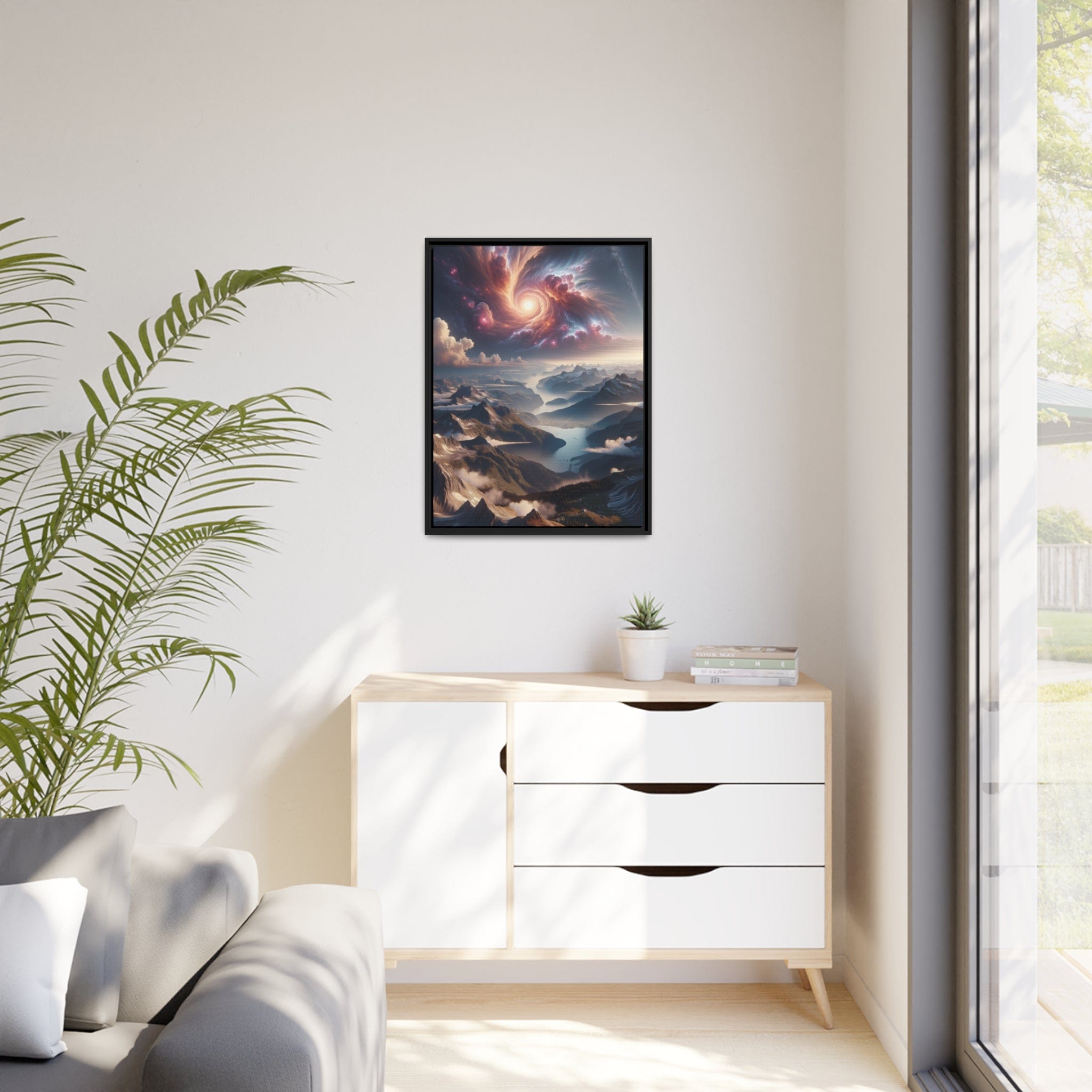 Printify Canvas Tableau Les Cimes en Éveil : Horizon d'Émerveillement