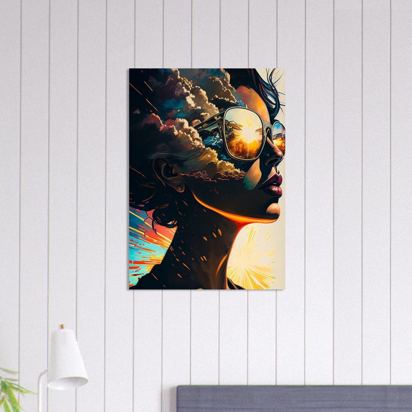Gelato Print Material Poster Portrait Femme Ia