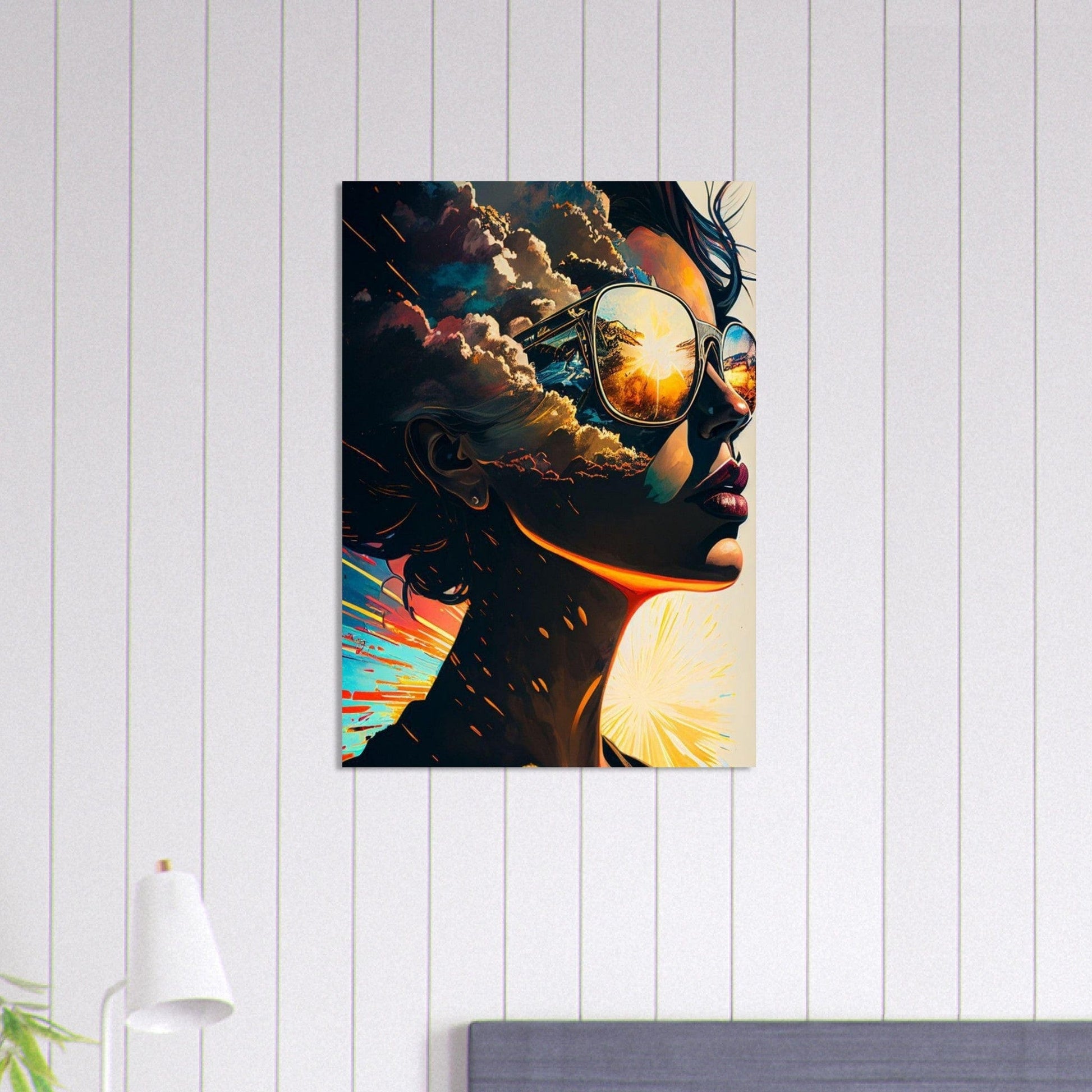 Gelato Print Material Poster Portrait Femme Ia