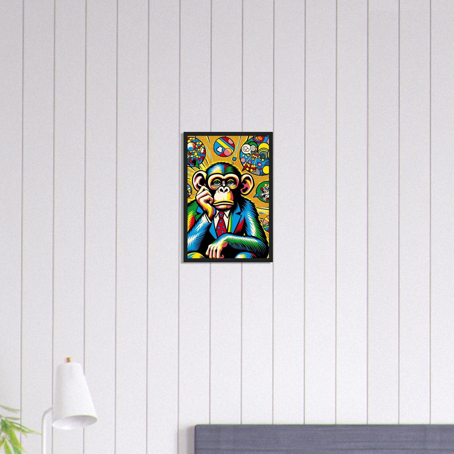 Canvanation Print Material 30x45 cm / 12x18″ Tableau Singe Pop Art Costume