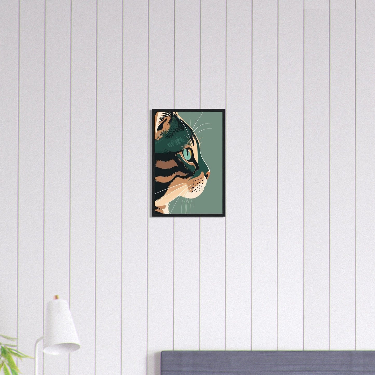 Canvanation Print Material 30x45 cm / 12x18″ Tableau Chat Pop Art Miaou Moderne