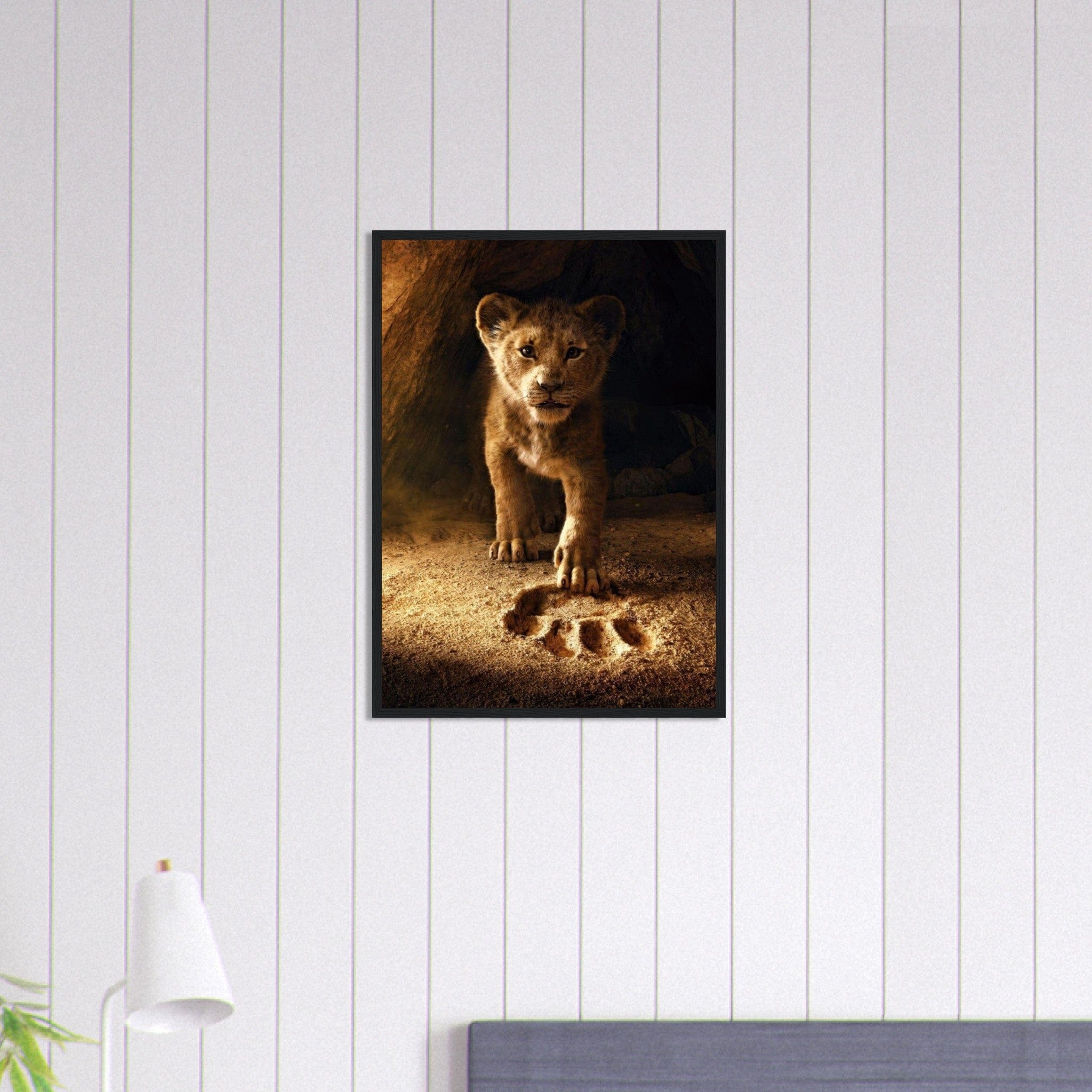 Canvanation Print Material 50x70 cm / 20x28″ Tableau Street Art Petit Lion