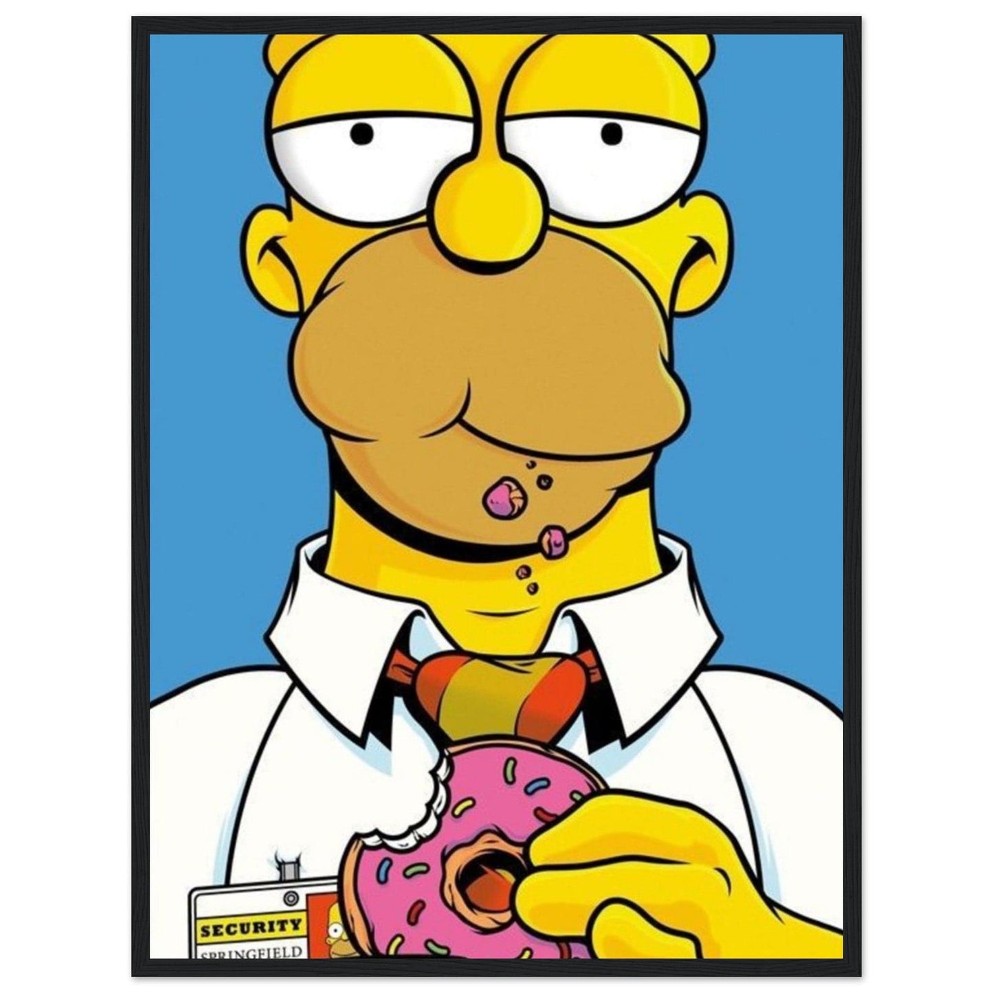 Canvanation Print Material 45x60 cm / 18x24″ / Tableau Poster Et Tableau Homer Simpson Qui Mange Un Donut
