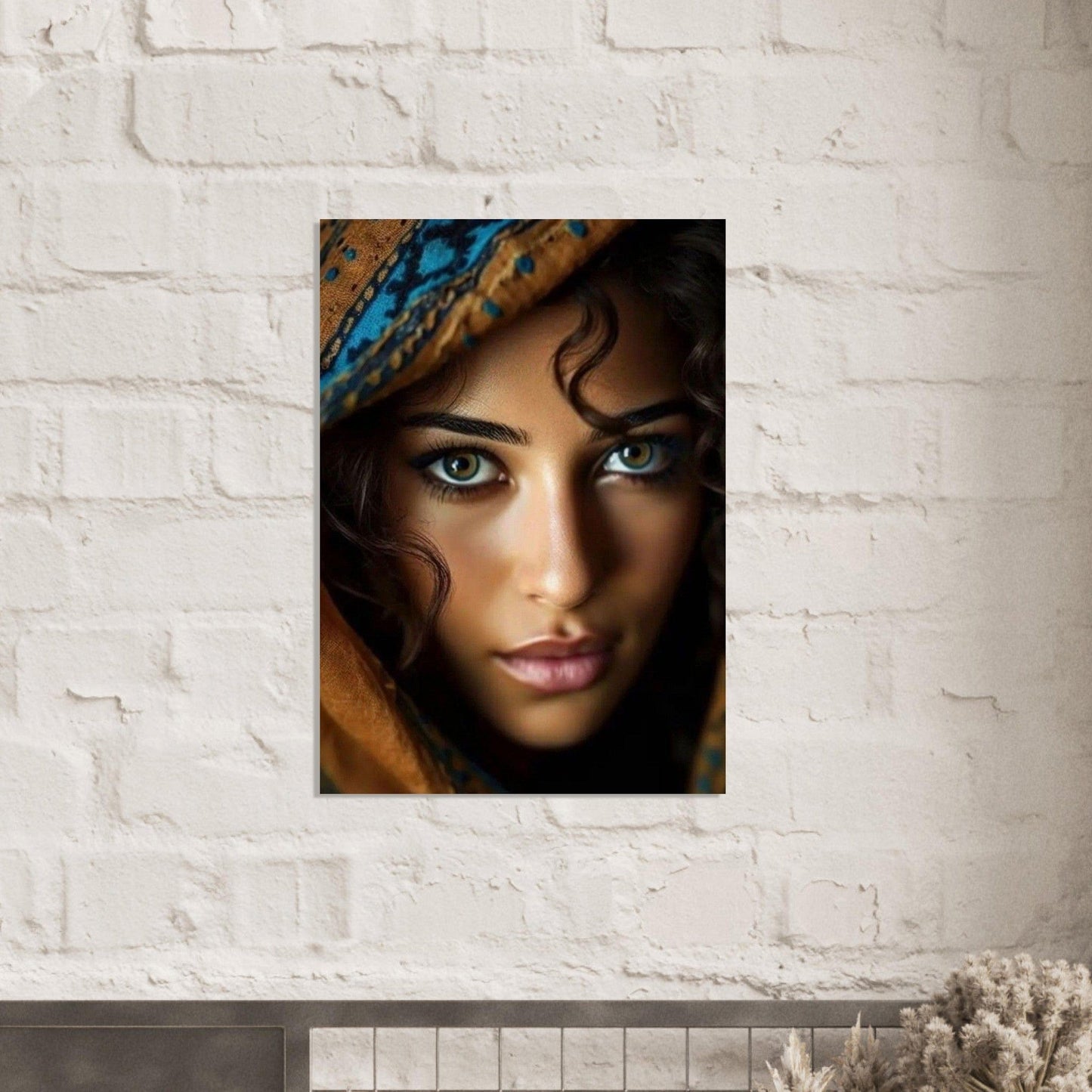 Gelato Print Material Portrait Femme Peinture Moderne