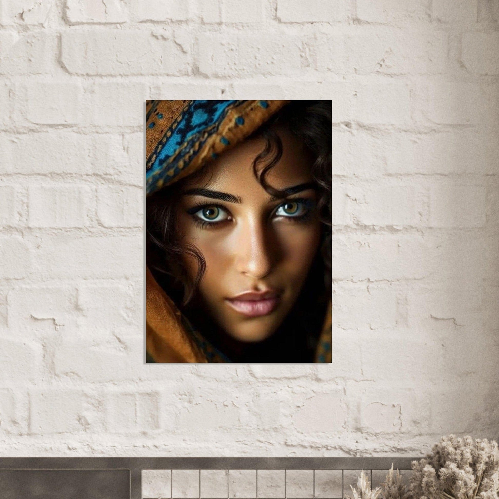 Gelato Print Material Portrait Femme Peinture Moderne