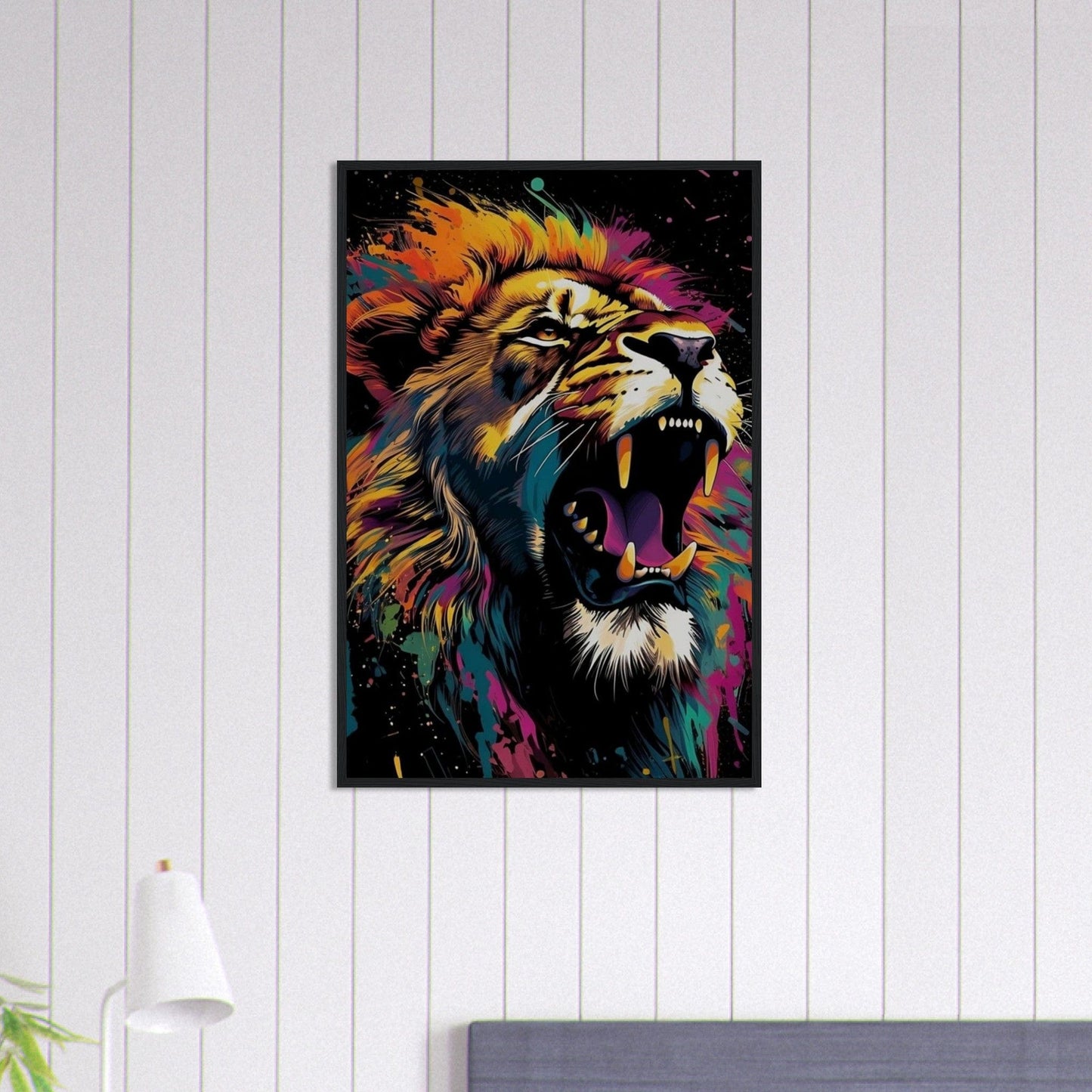 Canvanation Print Material 60x90 cm / 24x36″ Tableau Pop Art Lion