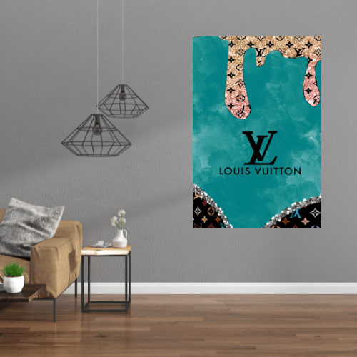 Gelato Print Material Affiche Louis Vuitton Bleu