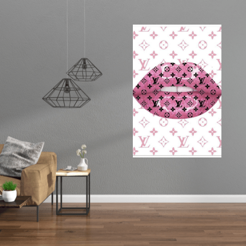 Gelato Print Material Affiche Louis Vuitton Levre Rose