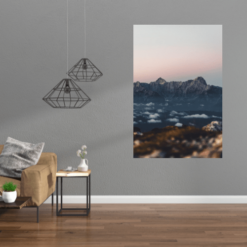 Gelato Print Material Peinture Montagne Abstrait