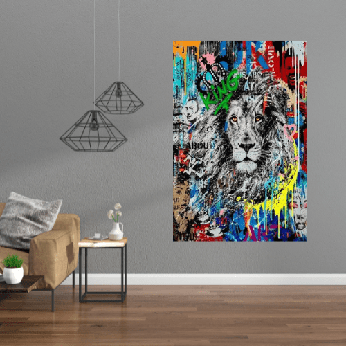 Canvanation Poster Street Art Lion