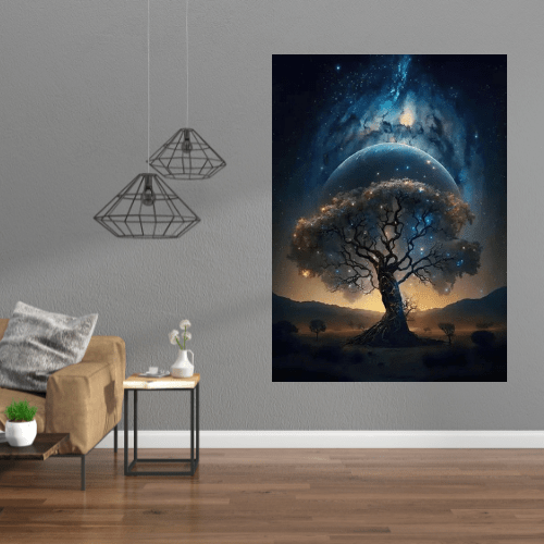 Canvanation Affiche Splendeur Éternelle : L'Arbre de Vie Majestueux
