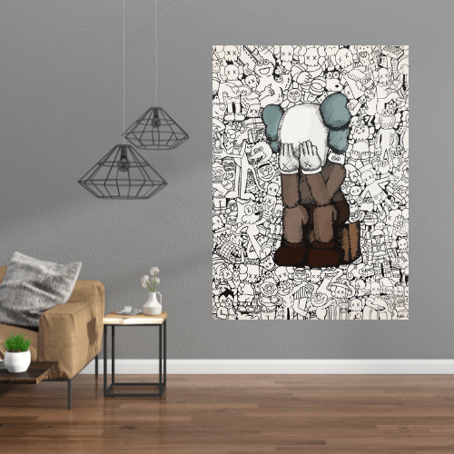 Canvanation Poster Street Art Kaws Triste Dessin