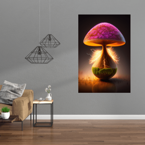 Gelato Print Material 50x70 cm / 20x28″ Affiche Avec Arbre En Relief