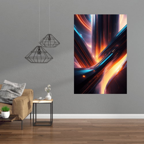 Gelato Print Material Peinture Abstraite Futuriste