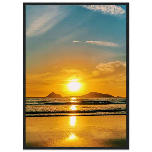 Gelato Print Material 50x70 cm / 20x28″ Peinture Paysage Coucher De Soleil