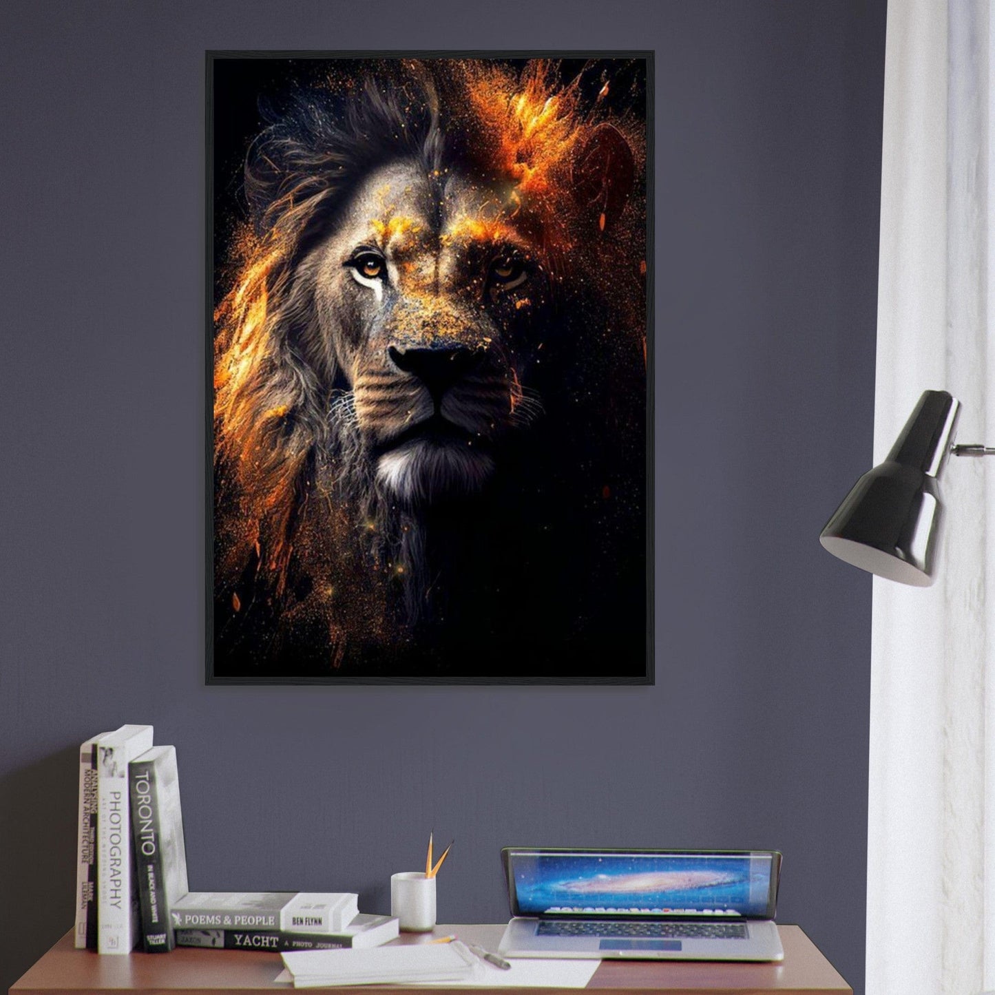Canvanation Print Material Tableau Lion Coloré