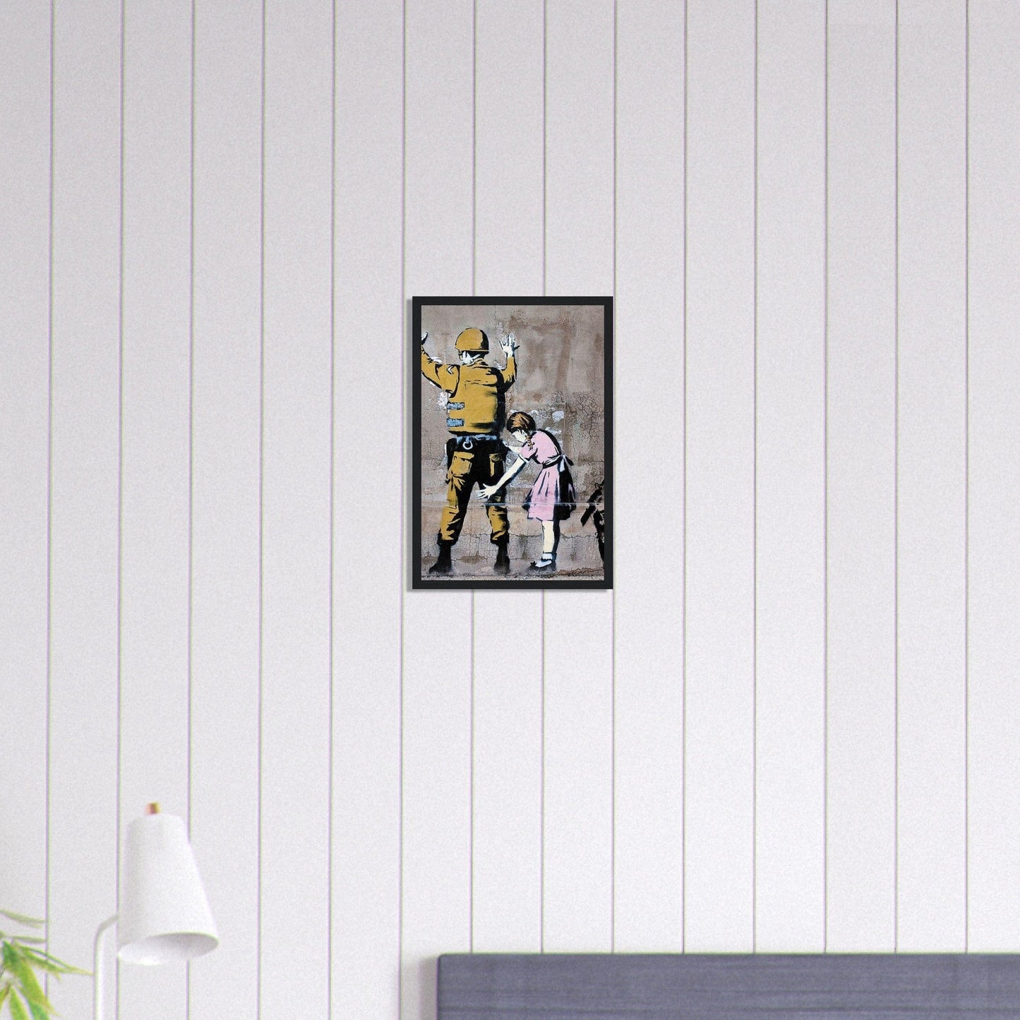 Canvanation Print Material 30x45 cm / 12x18″ Tableau Banksy Avec Cadre