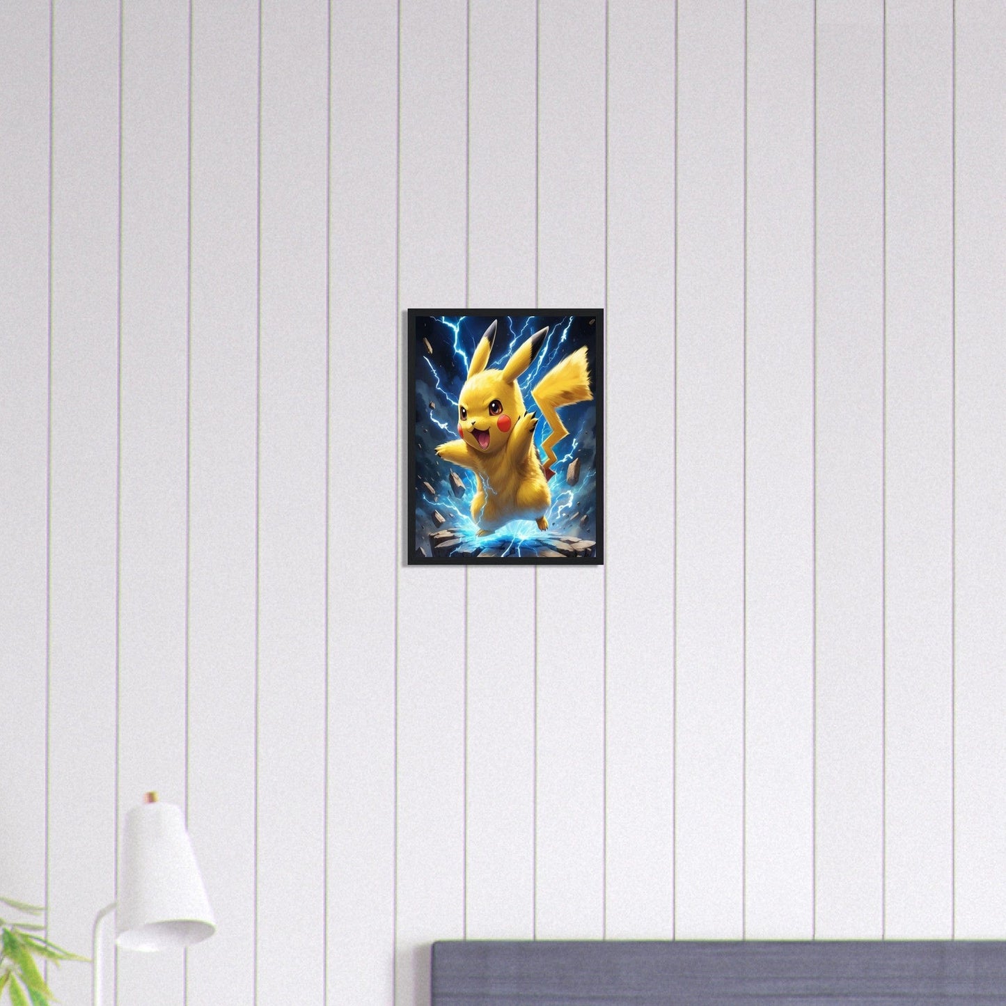 Canvanation Print Material 30x40 cm / 12x16″ Tableau Pokémon Pikachu Attaque