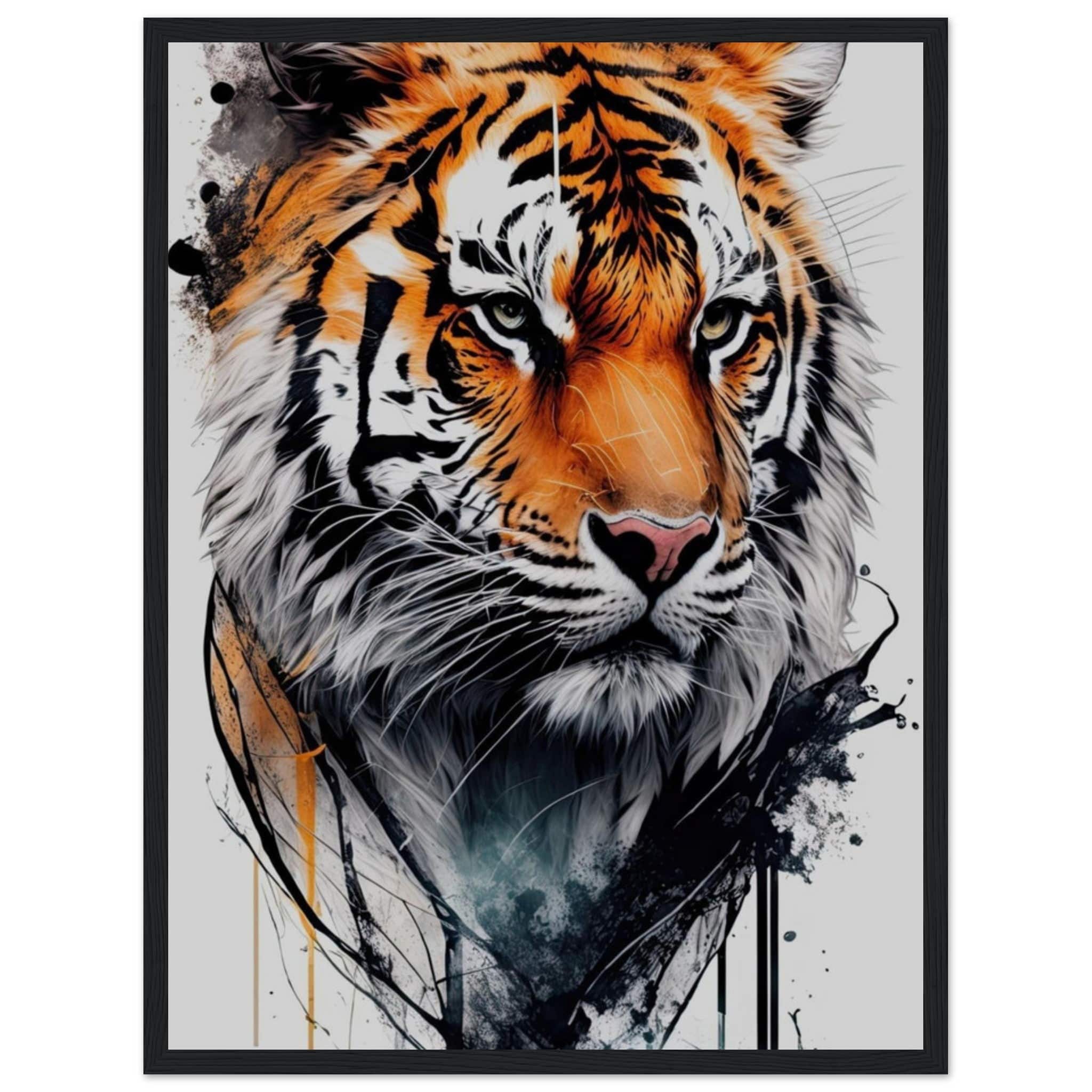 Canvanation Print Material 45x60 cm / 18x24″ Tableau Tigre Dessin