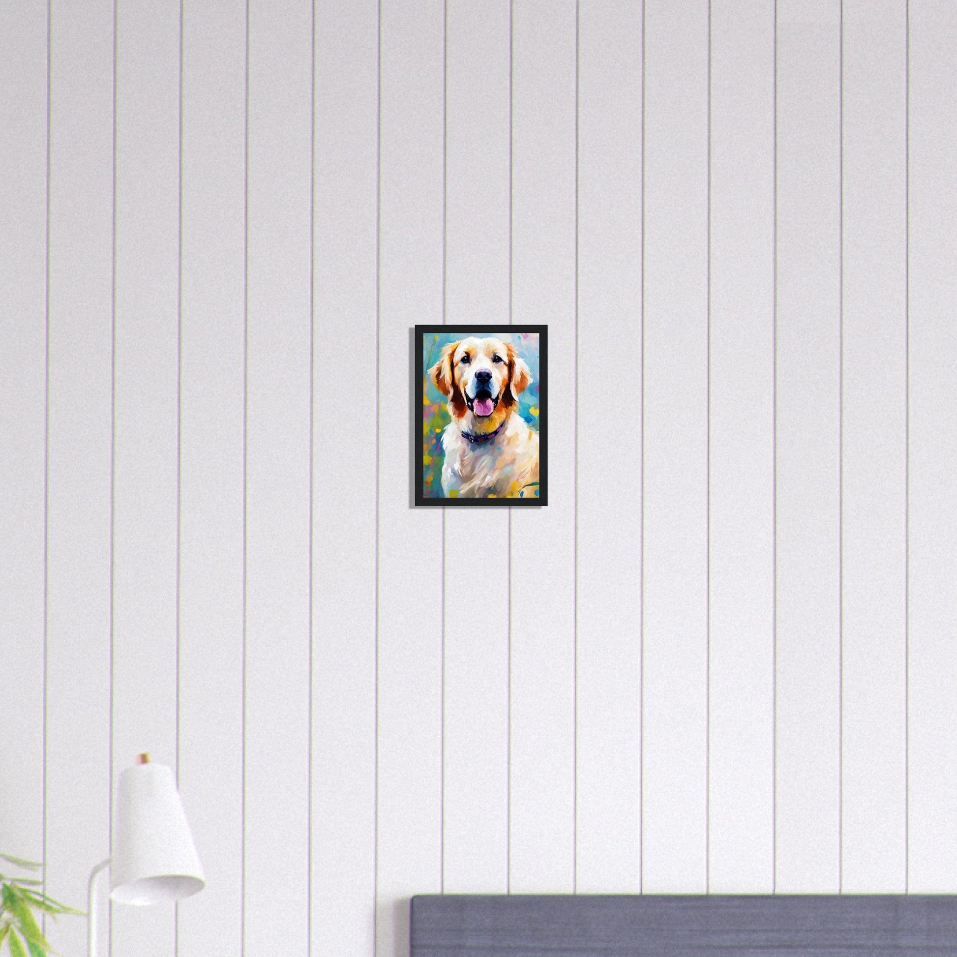 Canvanation Print Material A4 21x29.7 cm / 8x12″ Tableau Chien Cœur A Quatre Pattes