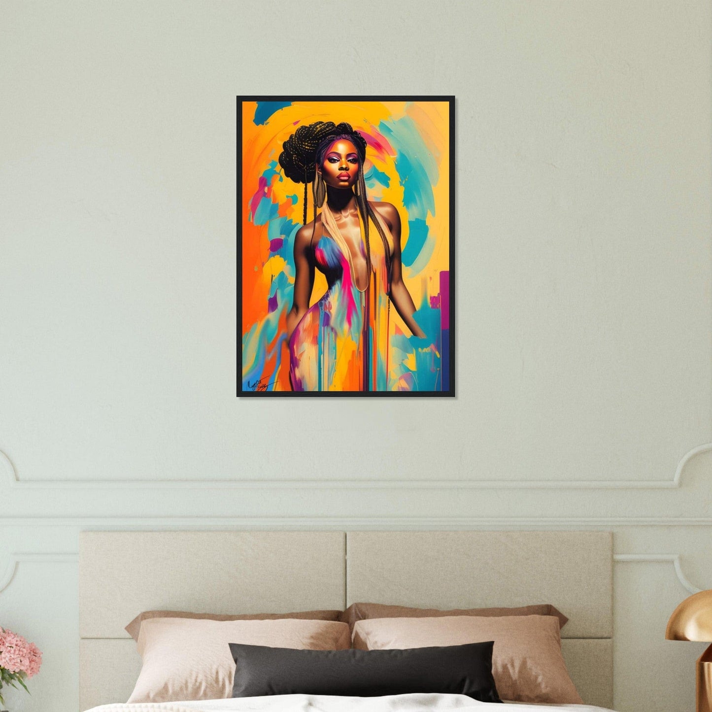 Canvanation Print Material 50x70 cm / 20x28″ Peinture Portrait Africain