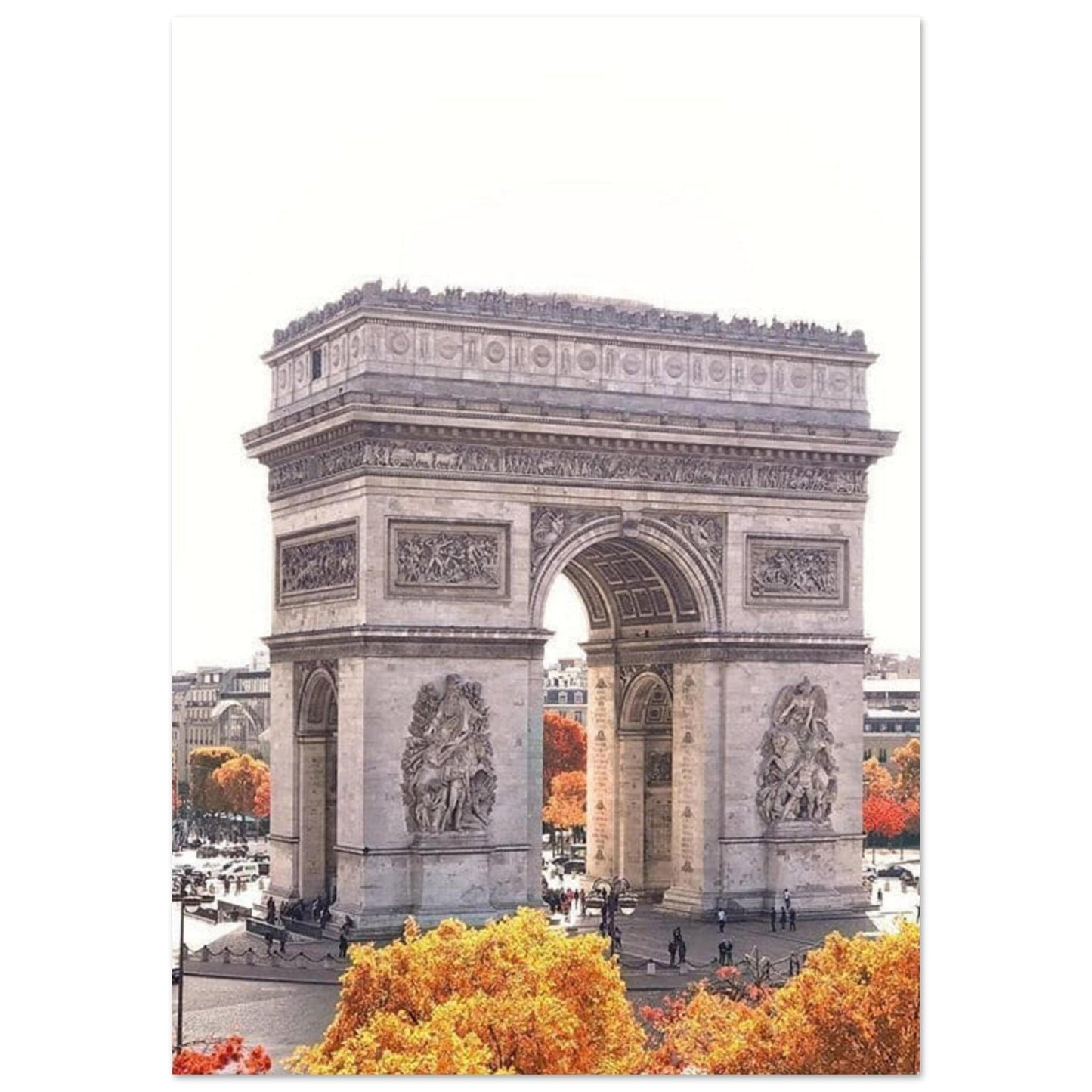 Canvanation Print Material A0 (84.1 x 118.9  cm) Tableau Arc de Triomphe