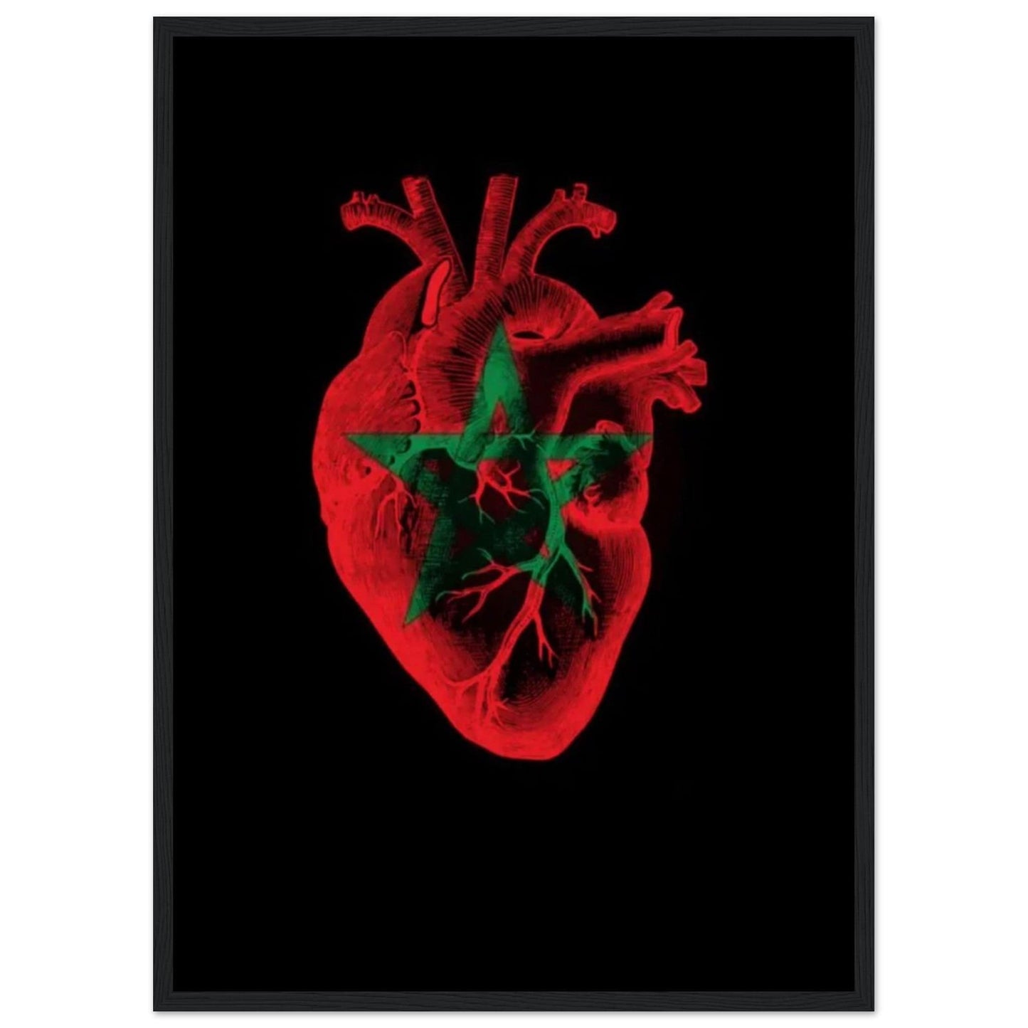 Canvanation Print Material 50x70 cm / 20x28″ Tableau Marocain Coeur