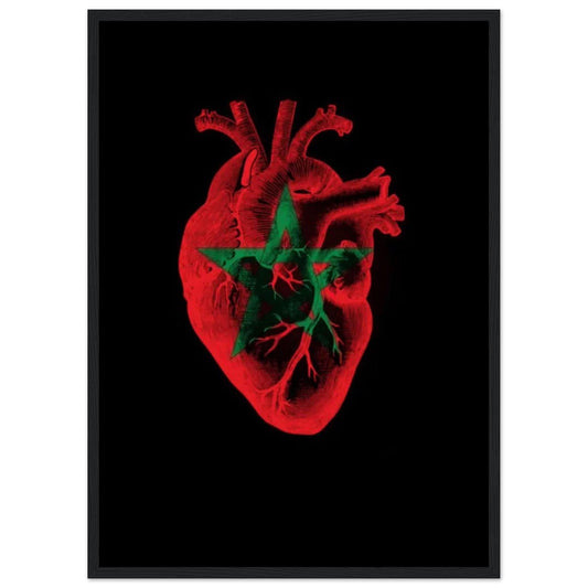 Canvanation Print Material 50x70 cm / 20x28″ Tableau Marocain Coeur