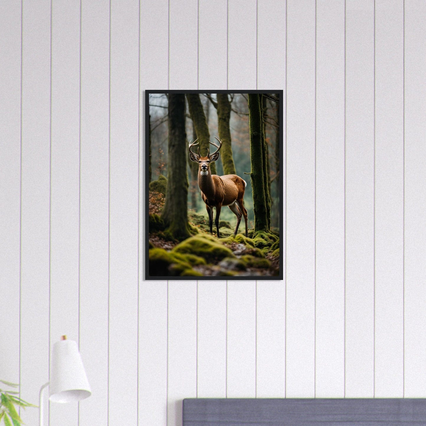 Canvanation Print Material 50x70 cm / 20x28″ Tableau Cerf Dans La Forêt