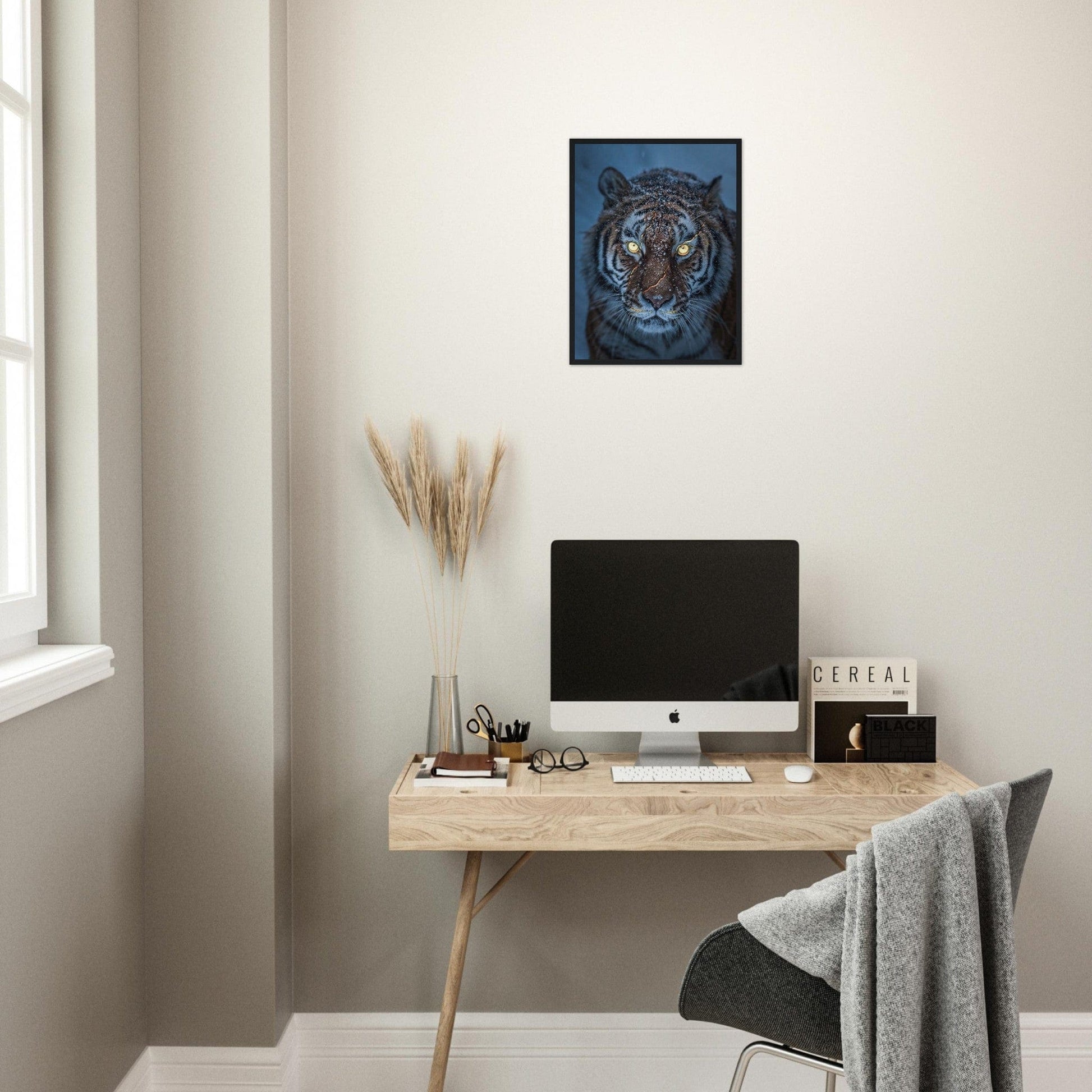 Canvanation Print Material Tableau Tigre Neige