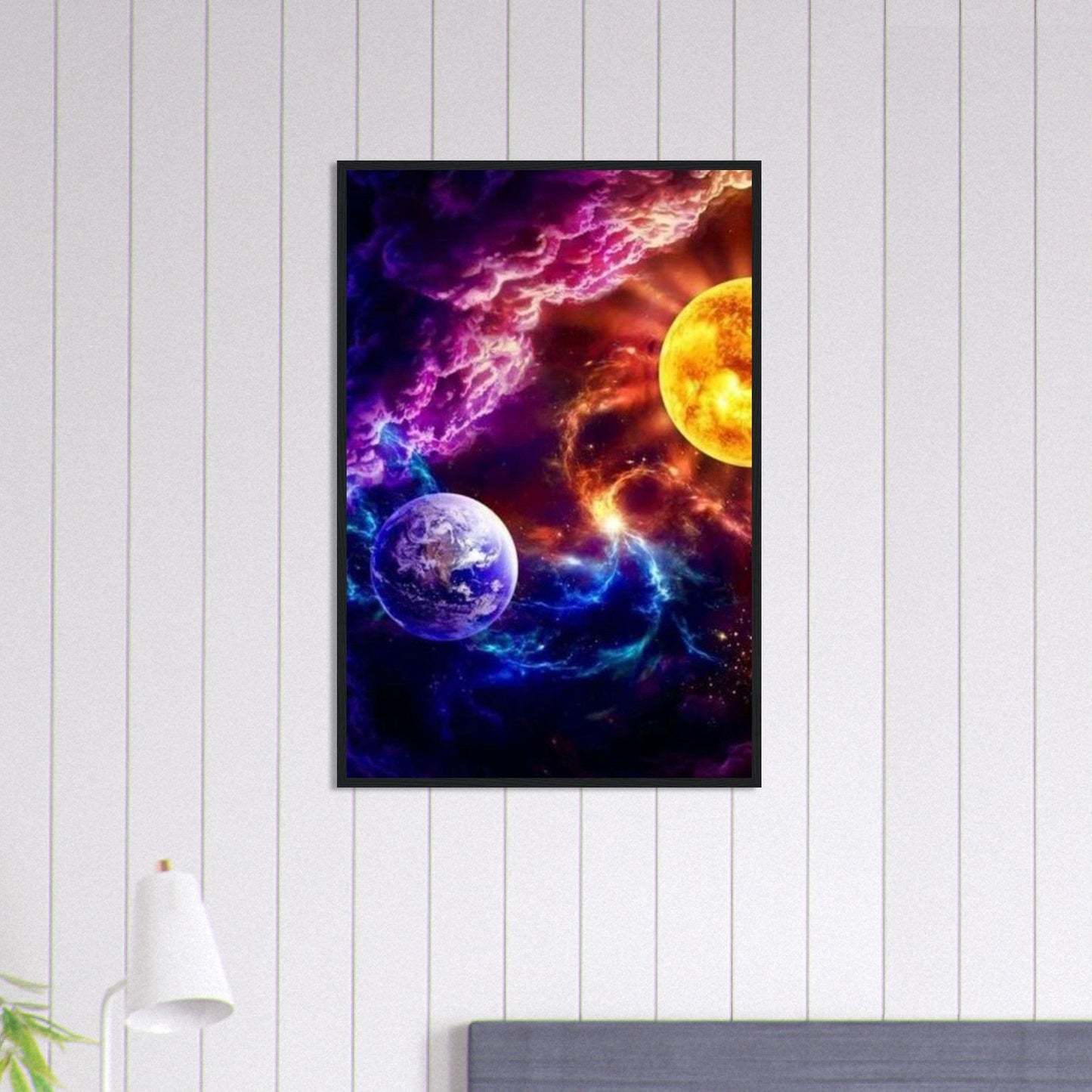 Canvanation Print Material 60x90 cm / 24x36″ Tableau Planete Éclats d'Étoiles