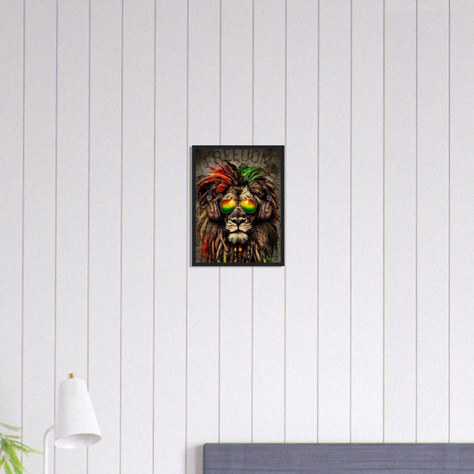 Canvanation Print Material 30x40 cm / 12x16″ Tableau Street Art Rasta Freedom