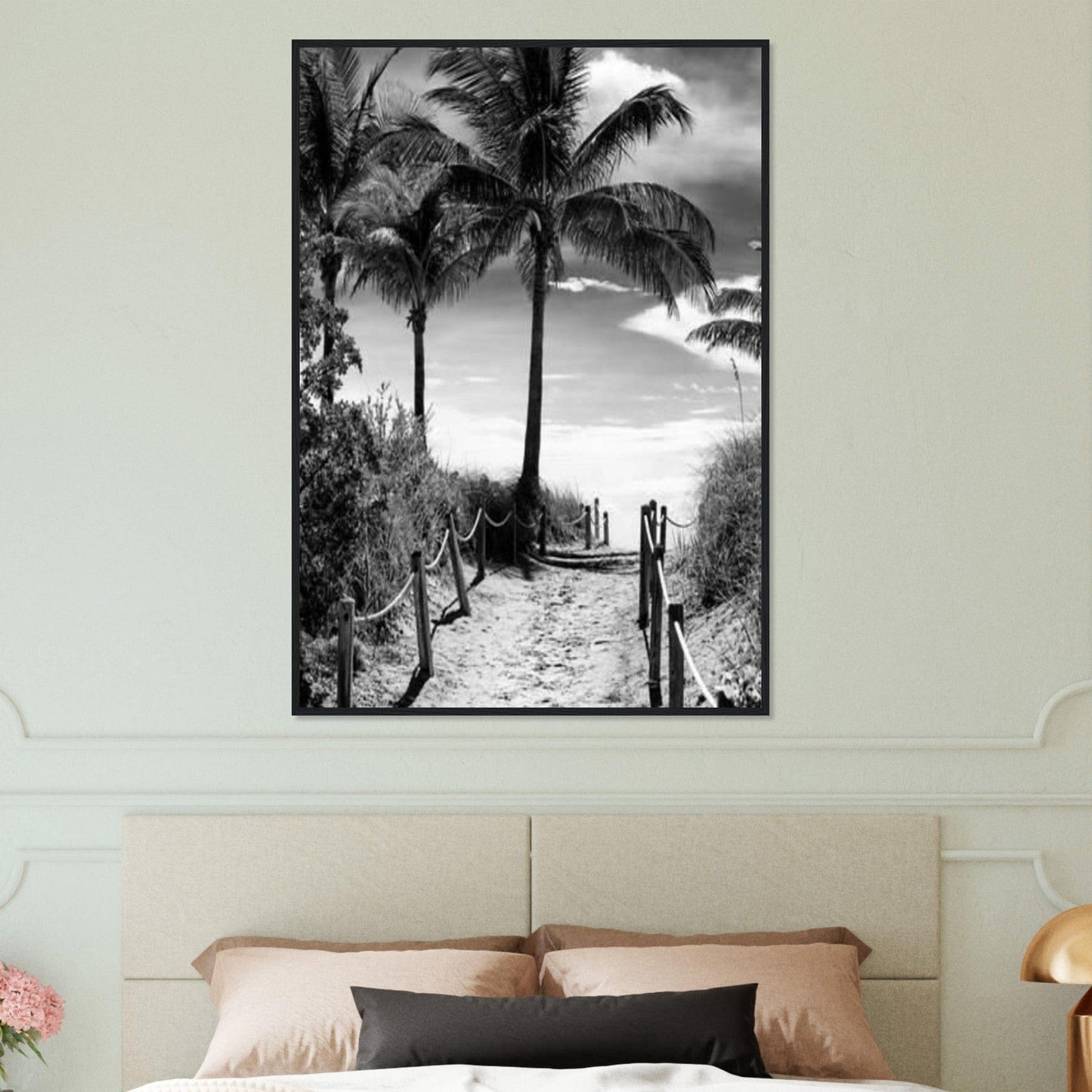 Canvanation Print Material Tableau Photo Noir Et Blanc-Paysage-Plage