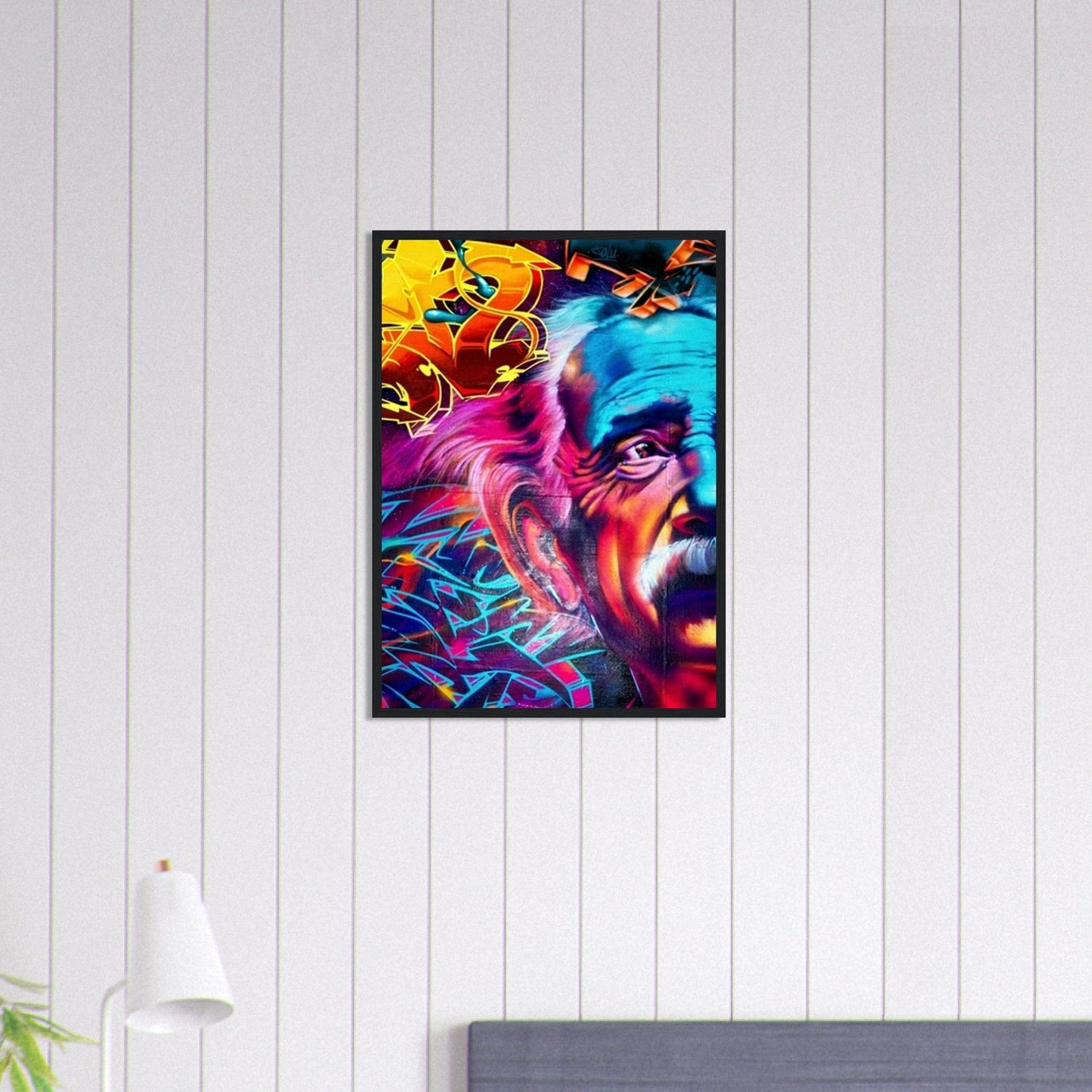 Canvanation Print Material 50x70 cm / 20x28″ Tableau Street Art Einstein