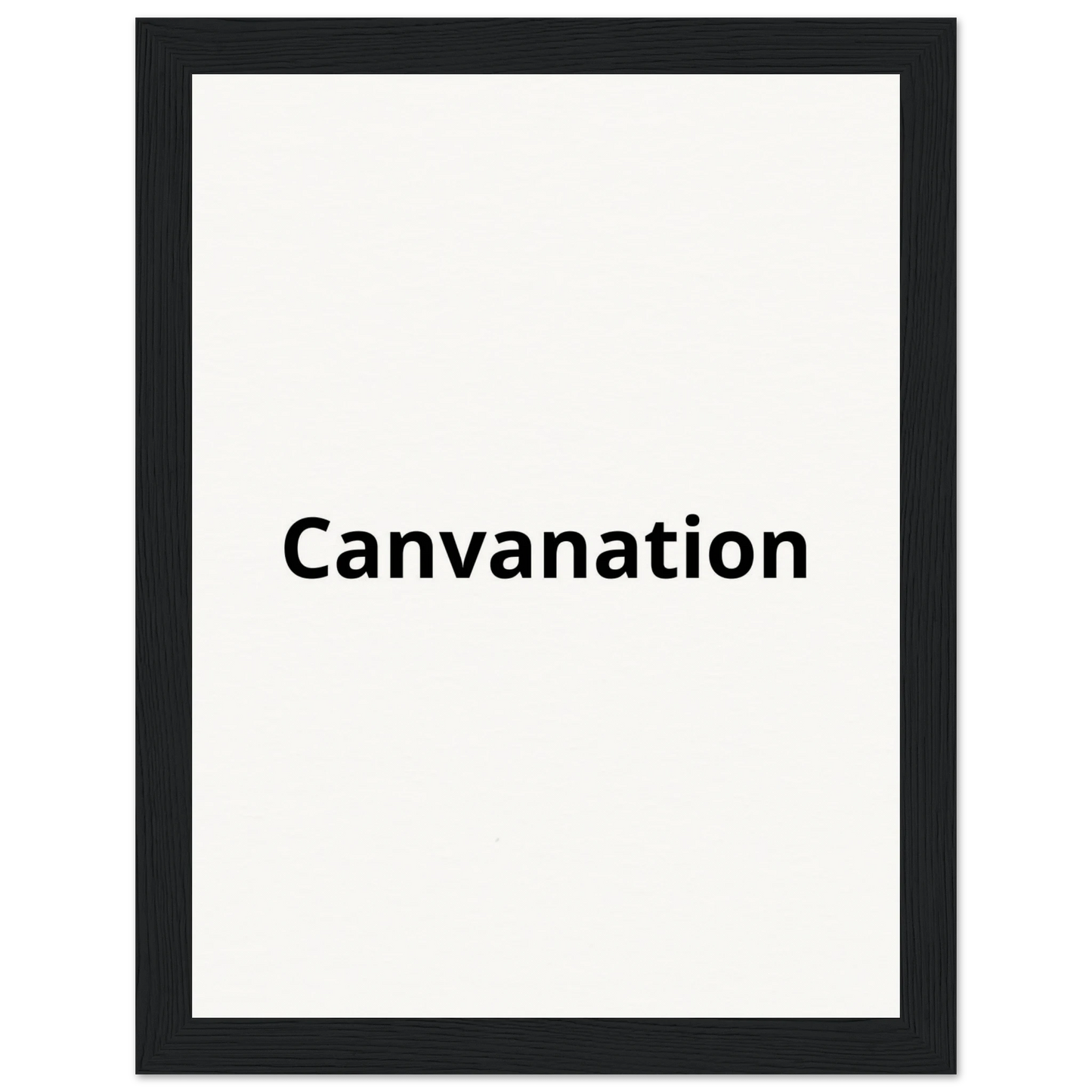 Canvanation Print Material 15x20 cm / 6x8″ / Cadre noir Tableau Personnalisé