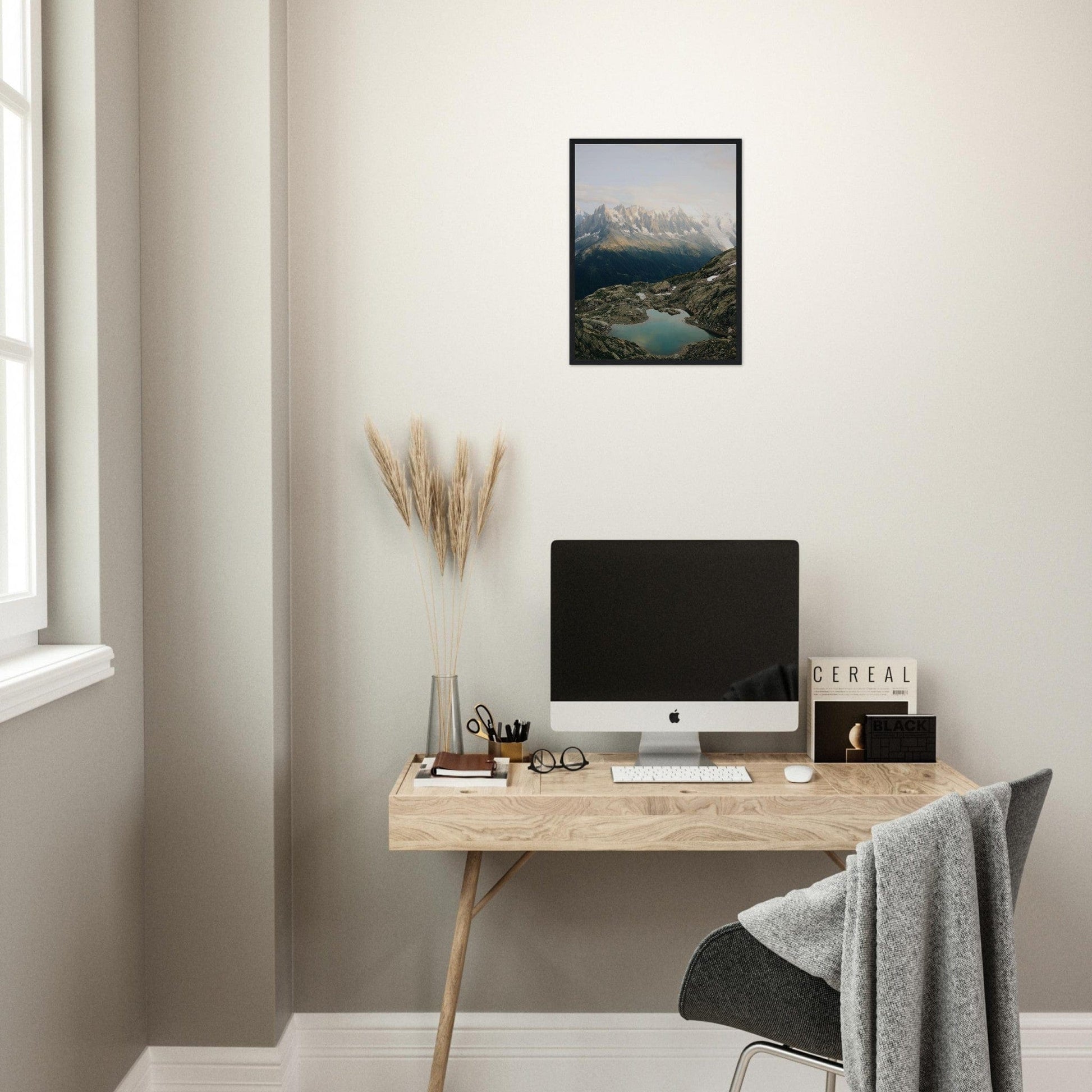 Canvanation Print Material Cadre Paysage Montagne Lac