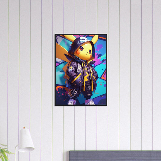 Canvanation Print Material 50x70 cm / 20x28″ Tableau Pokémon Street Art Pikachu